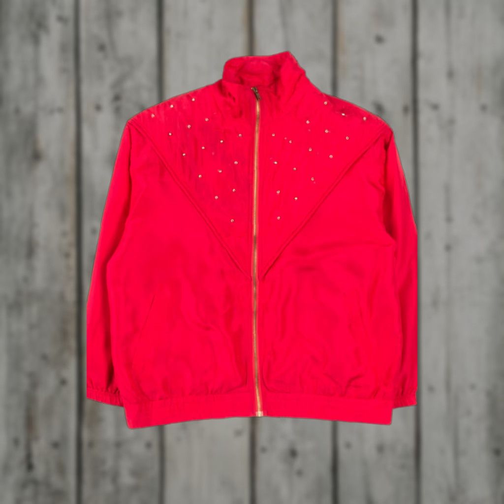 Vintage VINTAGE EVR Jacket Silk Red Small 19442 90s Studded Womens/Mens Size US S / EU 44-46 / 1 - 1 Thumbnail