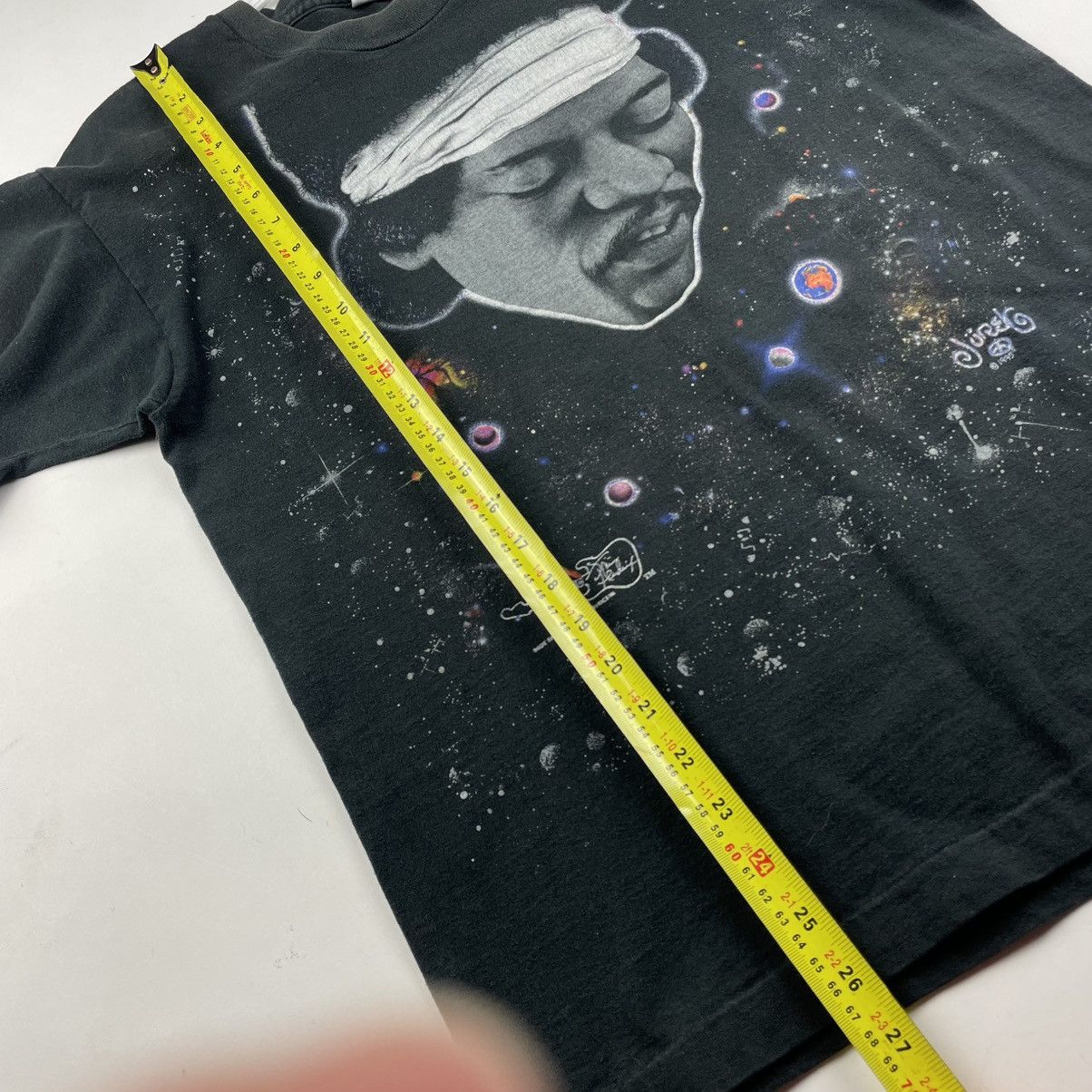 Band Tees × Jimi Hendrix × Vintage VTG 90’s Jürek 1995 Single Stitch Jimi Hendrix AOP Shirt Size US L / EU 52-54 / 3 - 7 Thumbnail