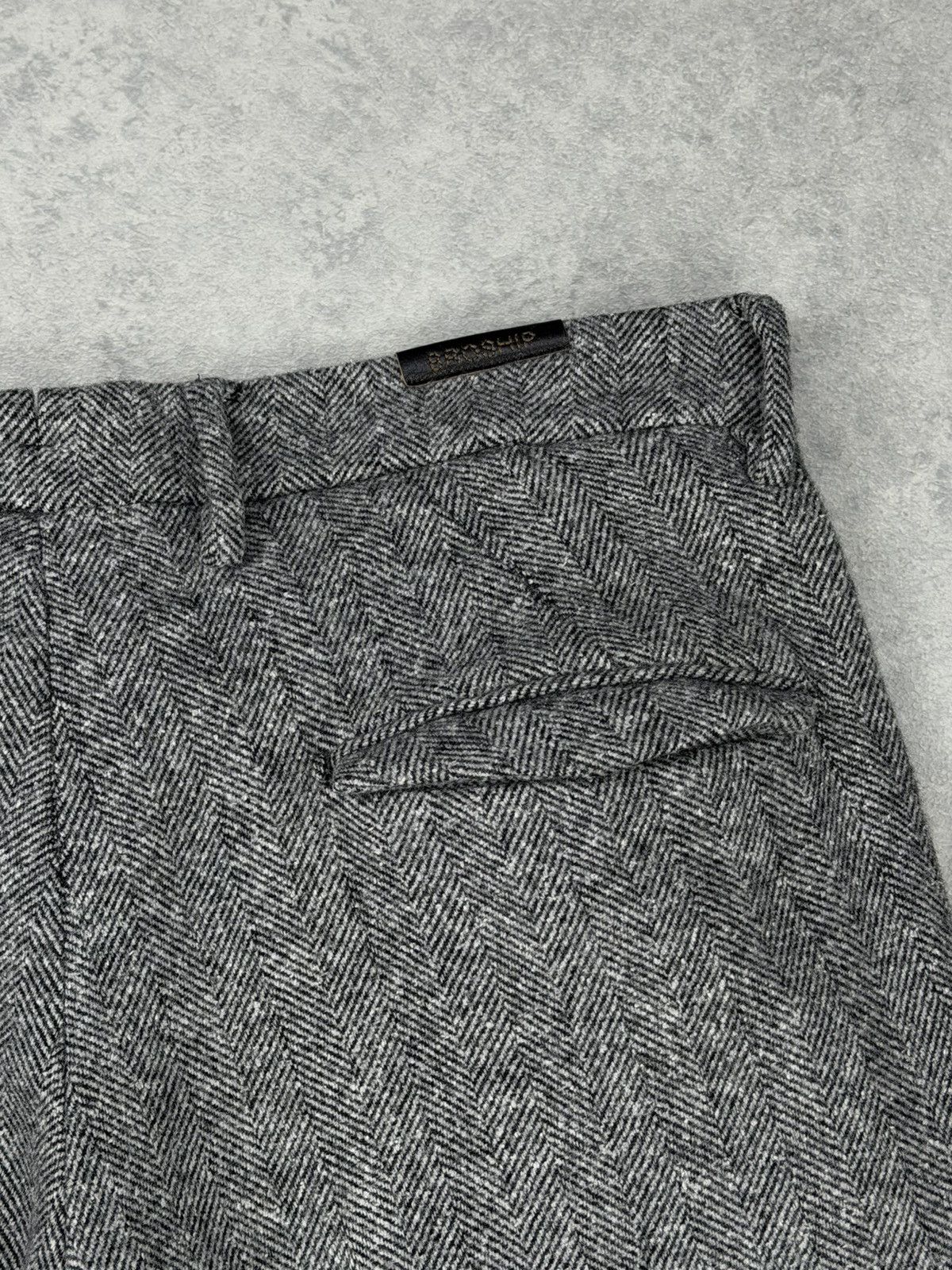 Other BRO-SHIP Wool/Cotton Pants Size 34 EU 50 Grey Herringbone Size US 34 / EU 50 - 11 Thumbnail