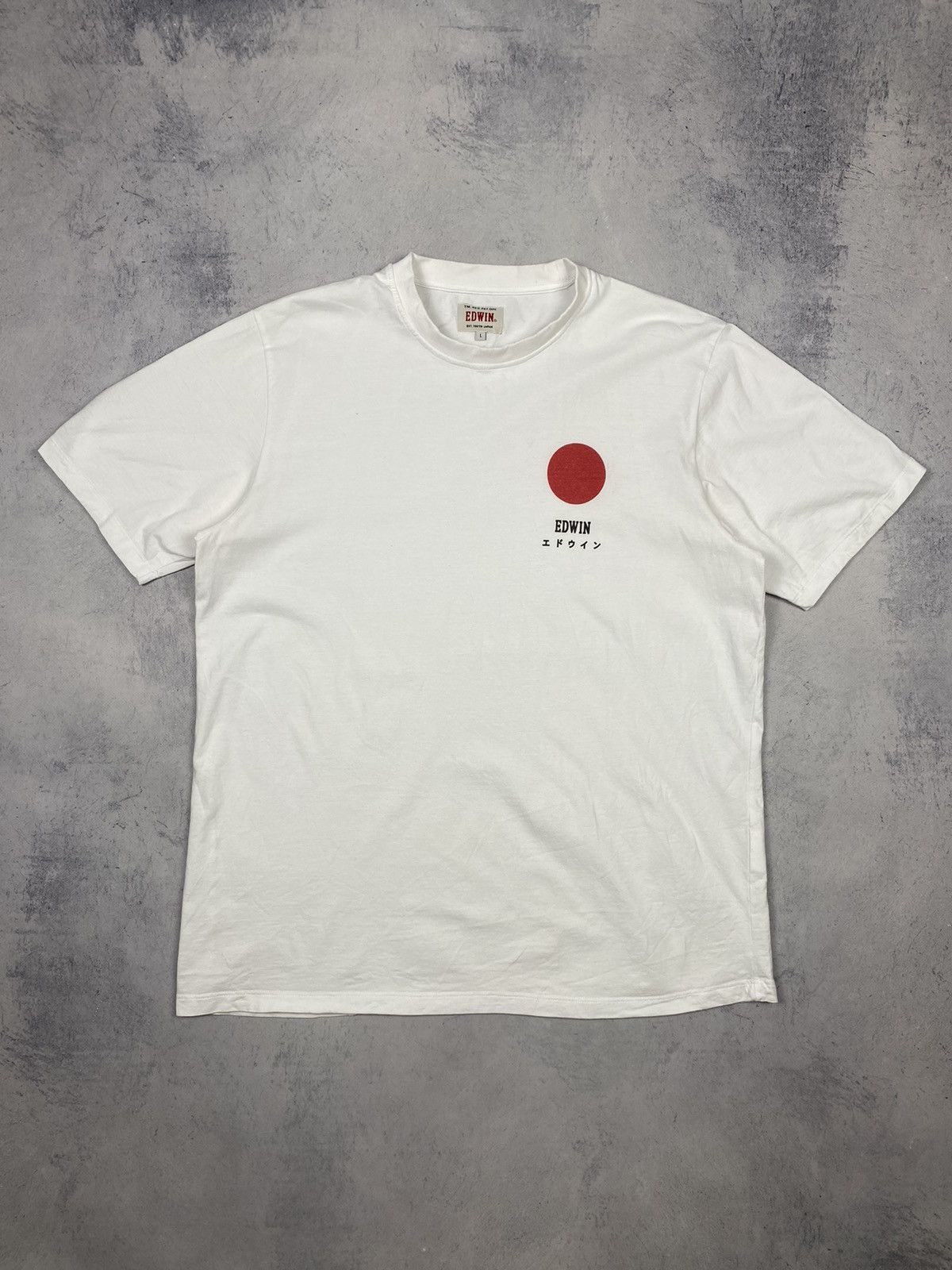 Edwin Edwin Japanese Band Whit Cotton T Shirt Size L Size US L / EU 52-54 / 3 - 2 Thumbnail