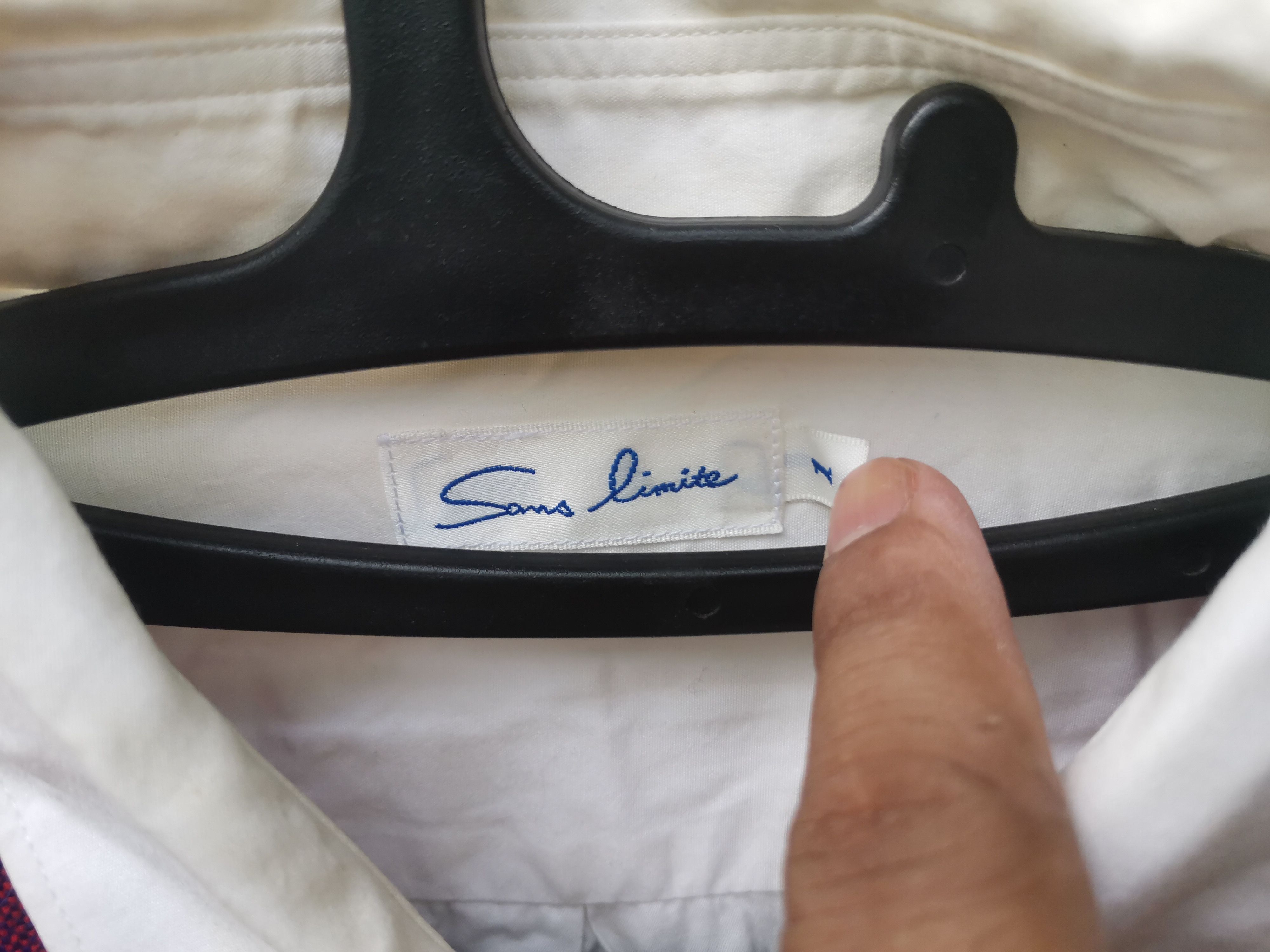 Japanese Brand Rare Sans Limite shirt buttons ups nice design Size US M / EU 48-50 / 2 - 6 Thumbnail