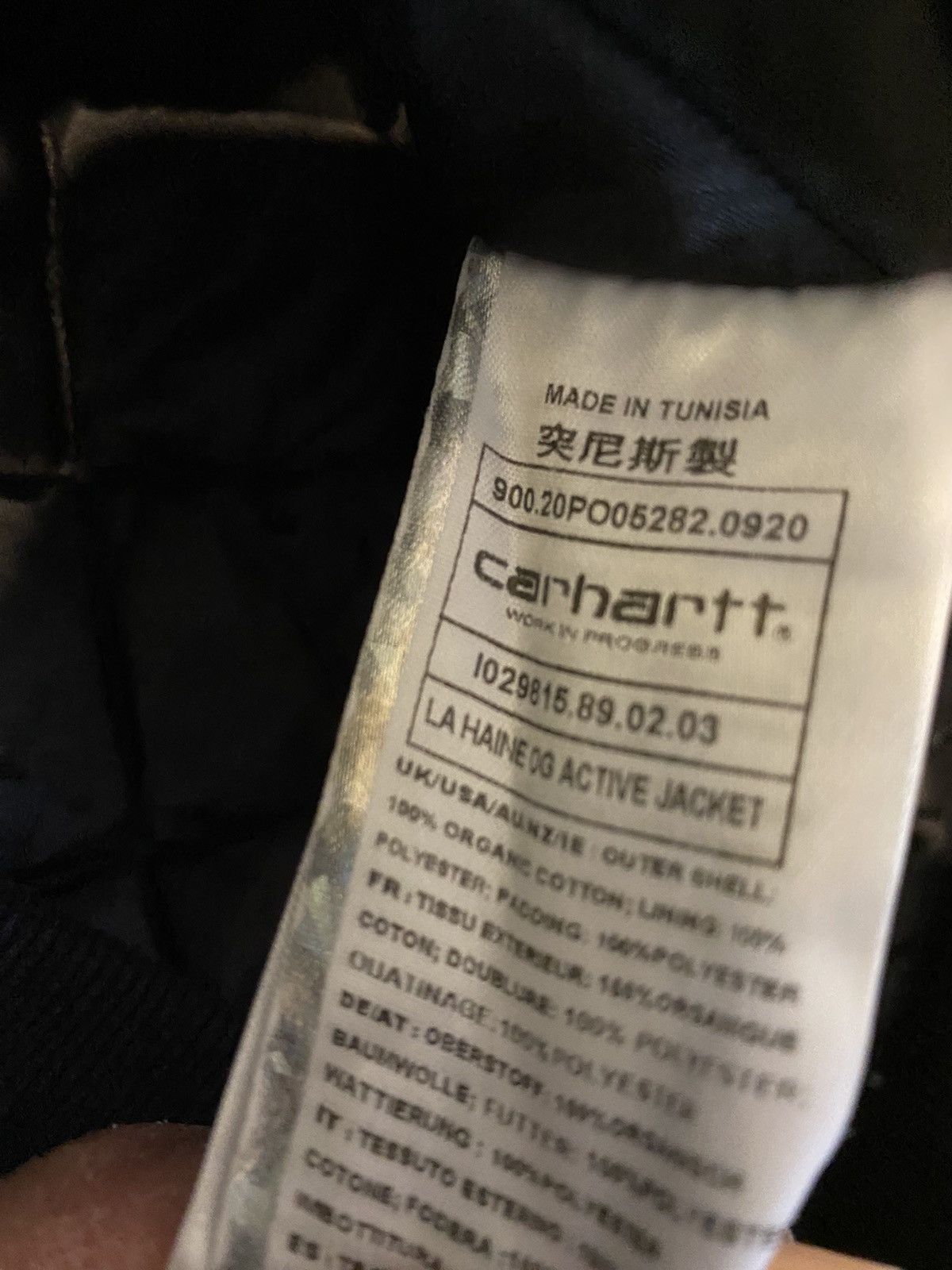 Carhartt Wip OG Active Jacket Carhartt Wip x La Haine size M new with tag Size US M / EU 48-50 / 2 - 16 Thumbnail