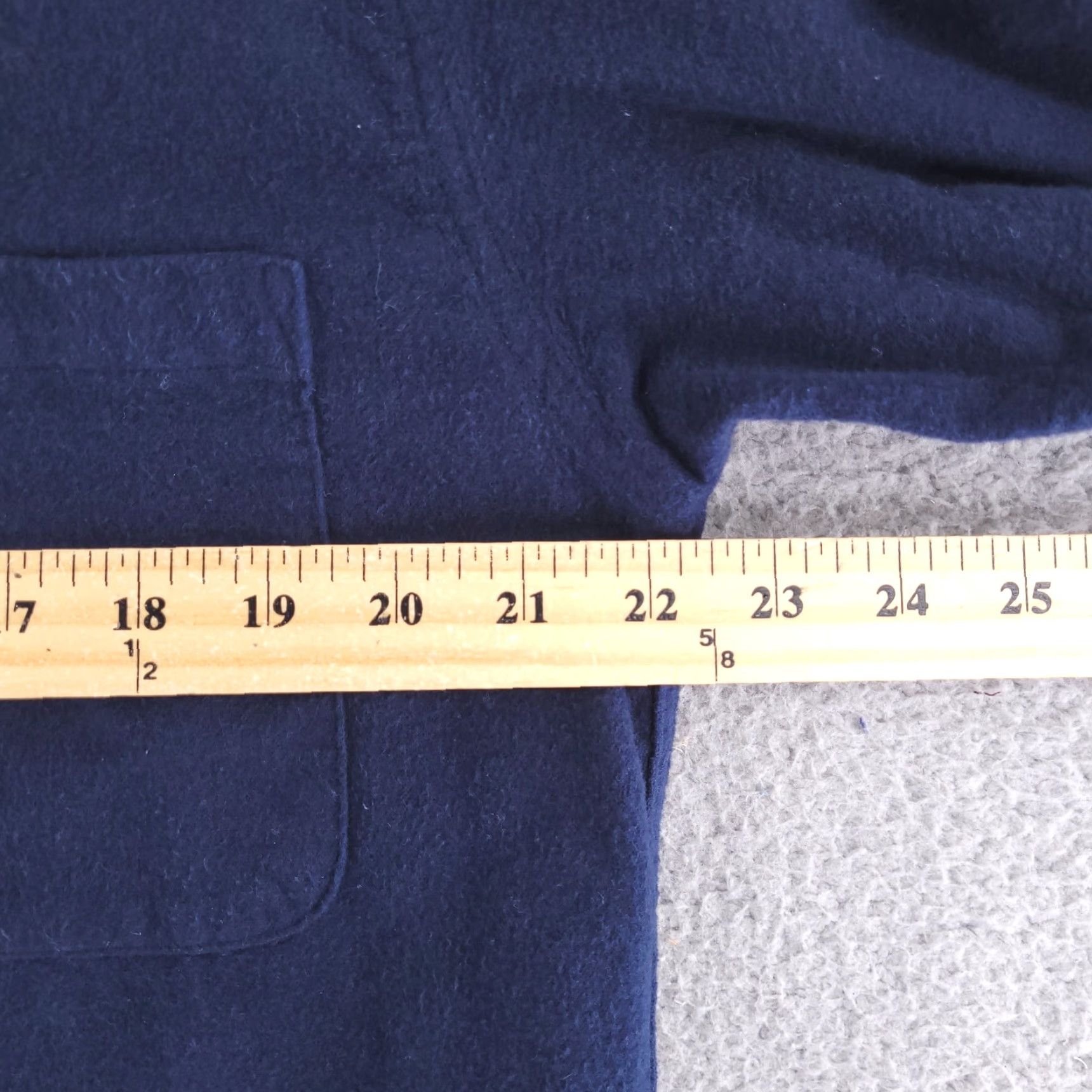 Vintage A&N Shirt Mens Large Flannel Navy Blue Chamois Cloth Long Sleeve Button Up Shirt Mens L Blue Flannel Button-Up Size US L / EU 52-54 / 3 - 6 Thumbnail