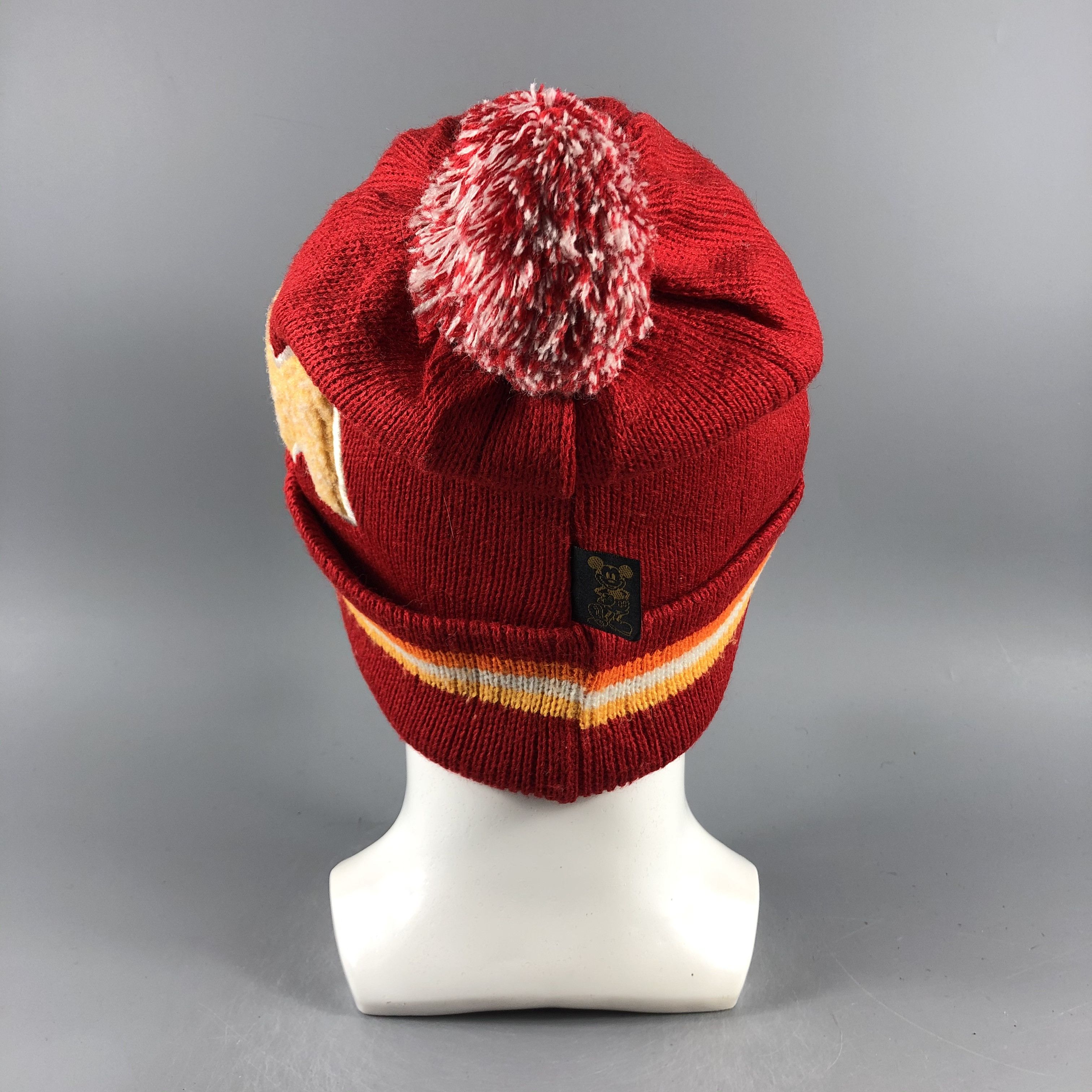 Mickey Mouse × Vintage Mickey Mouse Bobble Beanie Snow Hat Snow Cap -D263 Size ONE SIZE - 2 Thumbnail