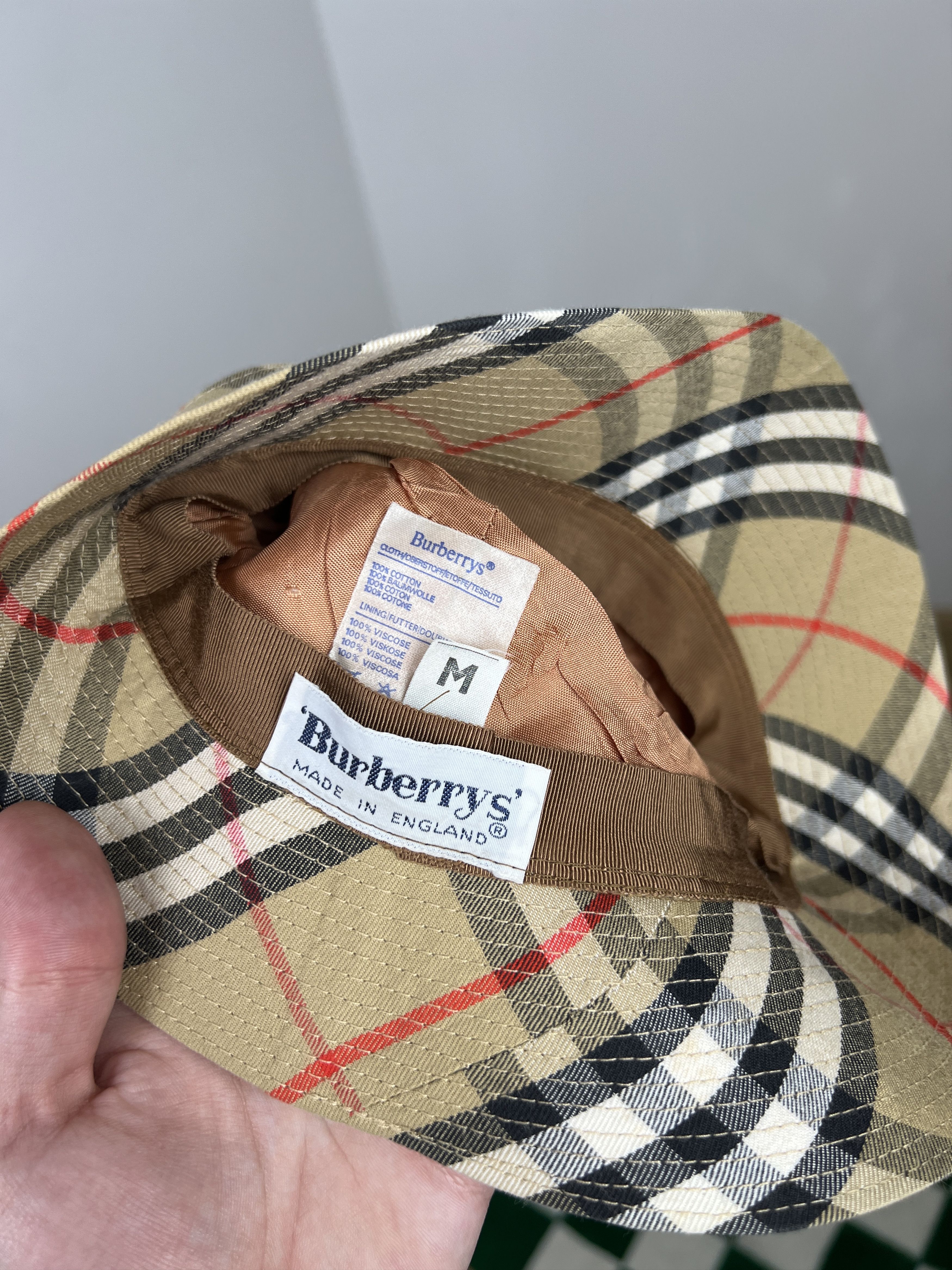 Burberry Burberry’s 90s Vintage Nova check Panama hat Size ONE SIZE - 5 Thumbnail
