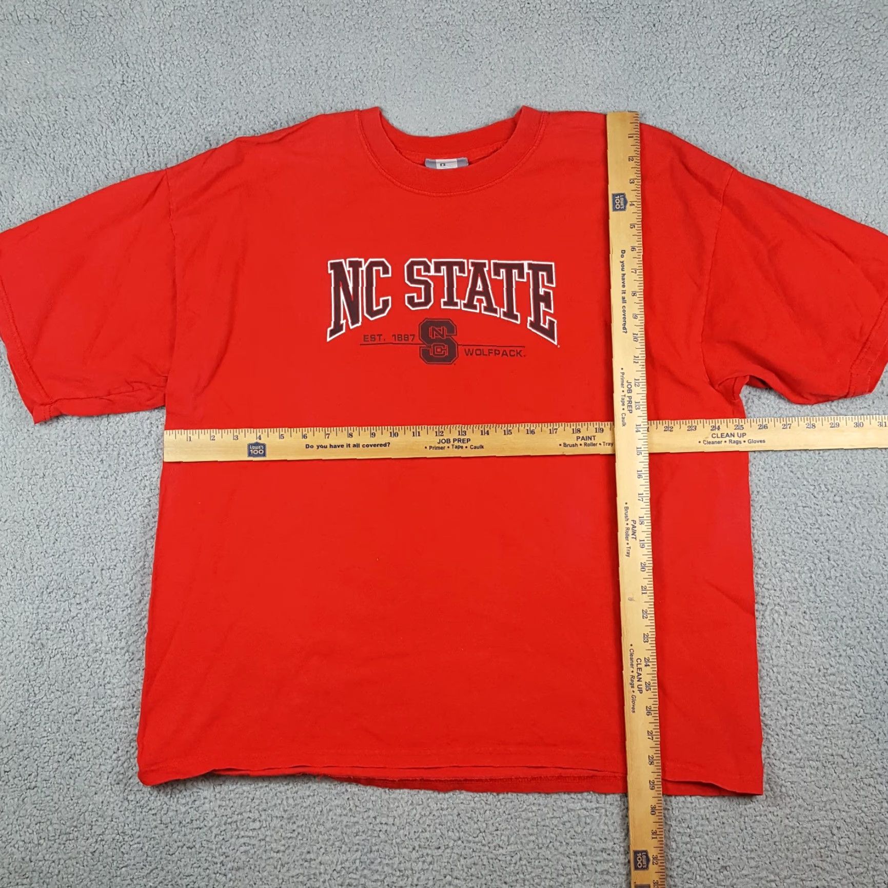 Vintage VINTAGE NC State Wolfpack T-Shirt College Football University 90s 2XL Red Cotton Embroidered Logo Mens Size US XXL / EU 58 / 5 - 6 Thumbnail