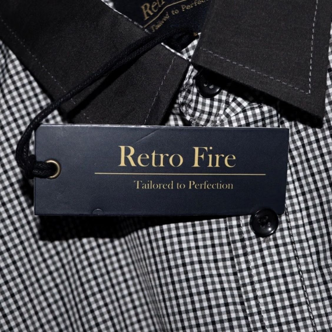 Etro VINTAGE Retro Fire Shirt 2XL 2XL Black White Mini Gingham Button-Up Mens BNWT Size US XXL / EU 58 / 5 - 5 Thumbnail