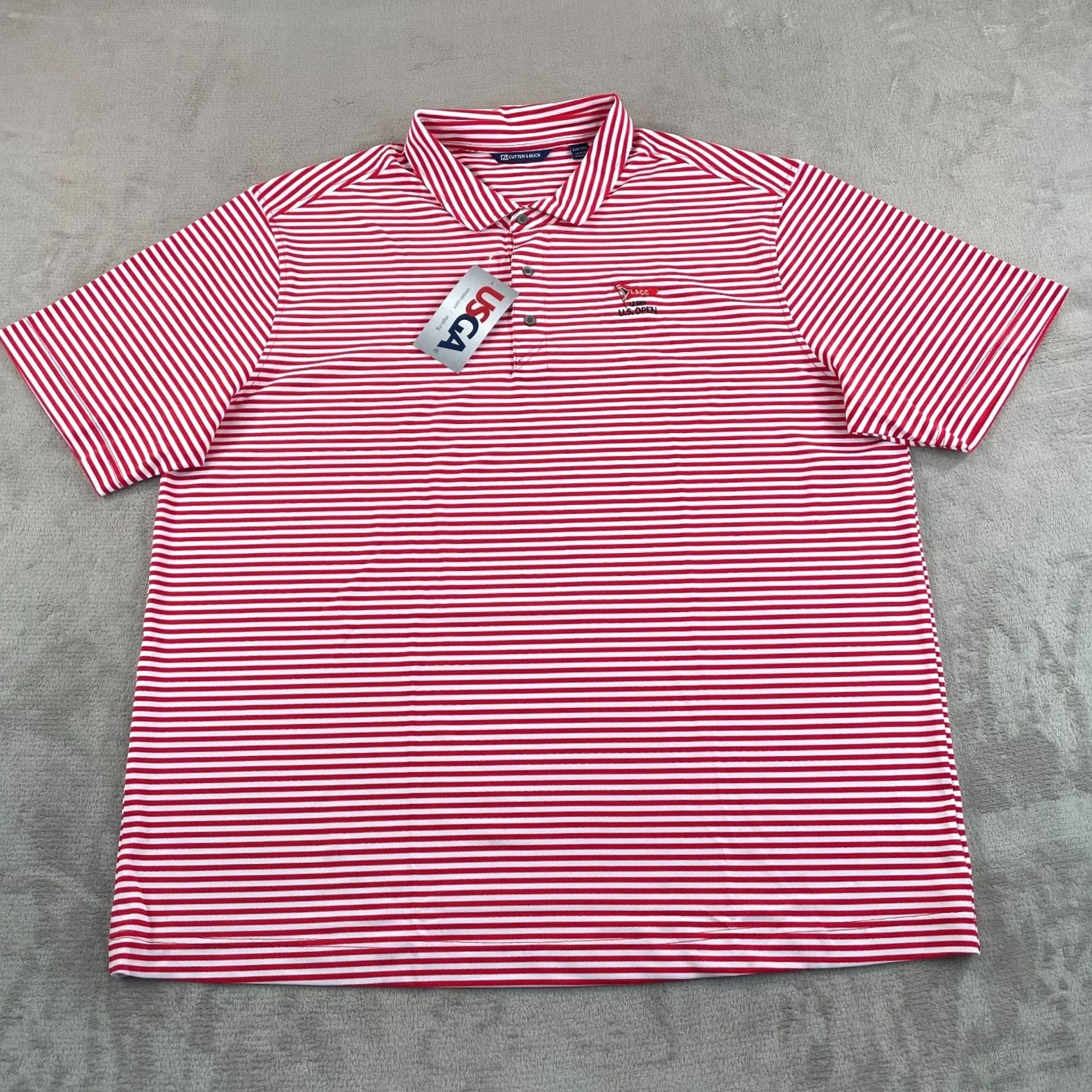 Cutter & Buck Cutter & Buck Polo Shirt Men 2XB Big Red LACC 123rd U.S. Open Golf 2023 NWT X Cutter & Buck Polo Shirt Men 2XB Big Red Performance NWT Size US XXL / EU 58 / 5 - 3 Thumbnail