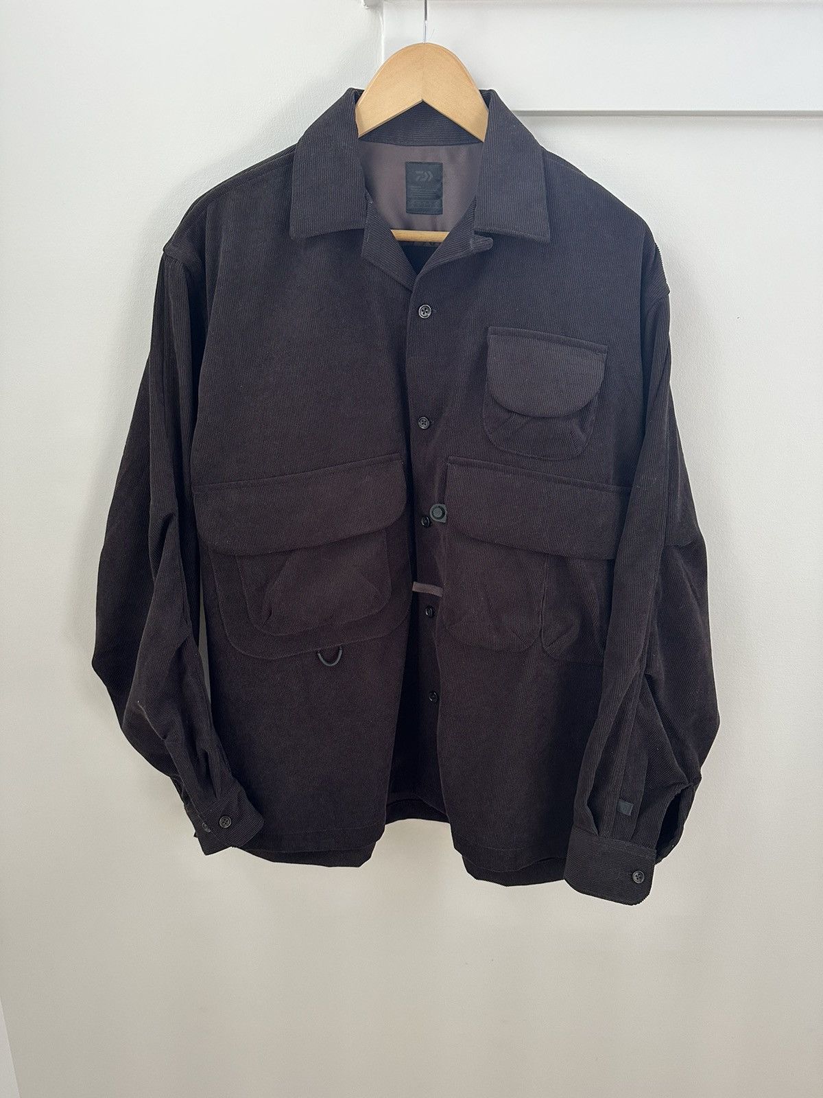 DAIWA PIER39 Oversized Brown Corduroy shirt Size US M / EU 48-50 / 2 - 1 Thumbnail