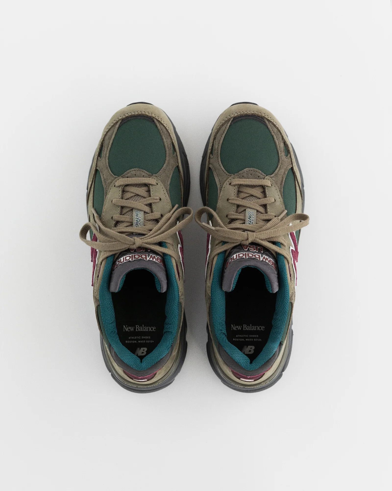 Aime Leon Dore × New Balance o1mle0725 New Balance Made In Usa 990V3 Sneakers Olive/Green Size US 11 / EU 44 - 4 Thumbnail