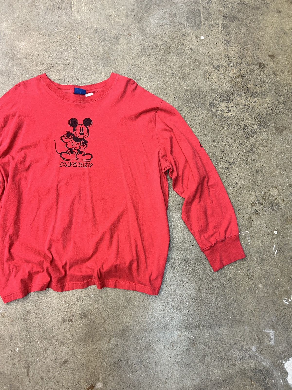 Disney × Vintage Vintage Mickey Mouse Longsleeve XL Y2K 2000s Size US XL / EU 56 / 4 - 1 Thumbnail