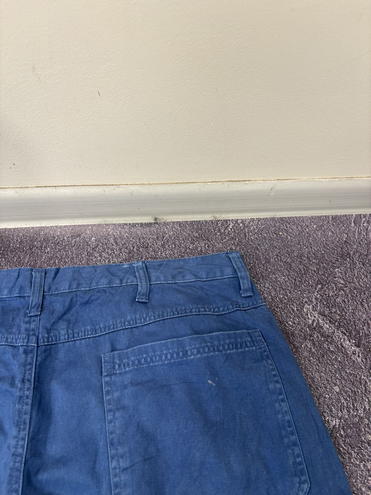 Wrangler Vintage Wrangler Utility USA Hype Blue Baggy Cargo Shorts Size US 38 / EU 54 - 15 Thumbnail