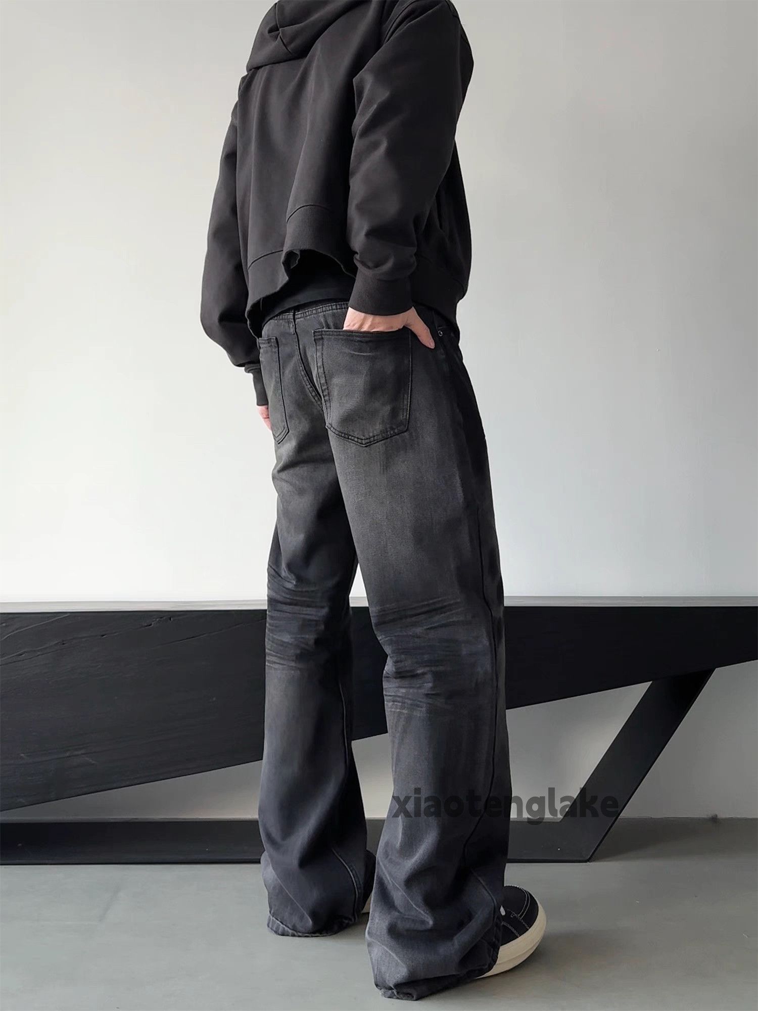 Designer × Jean × Vintage Unisex washed faded cleanfit yuppie loose baggy jeans Size US 32 / EU 48 - 2 Thumbnail