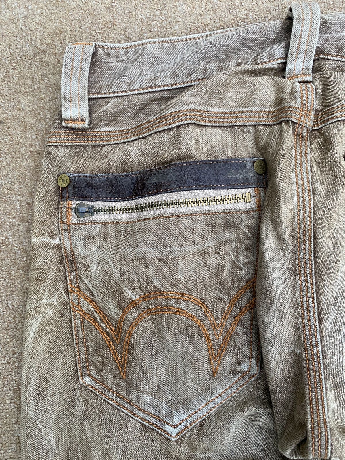 14th Addiction × Edwin × Vintage Vintage edwin blue trip loose cut denim Size US 30 / EU 46 - 19 Thumbnail