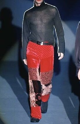 Gucci A/W 1997 Velvet Patchwork Scarf (AW97/FW97, Tom Ford, Silk) Size ONE SIZE - 9 Thumbnail