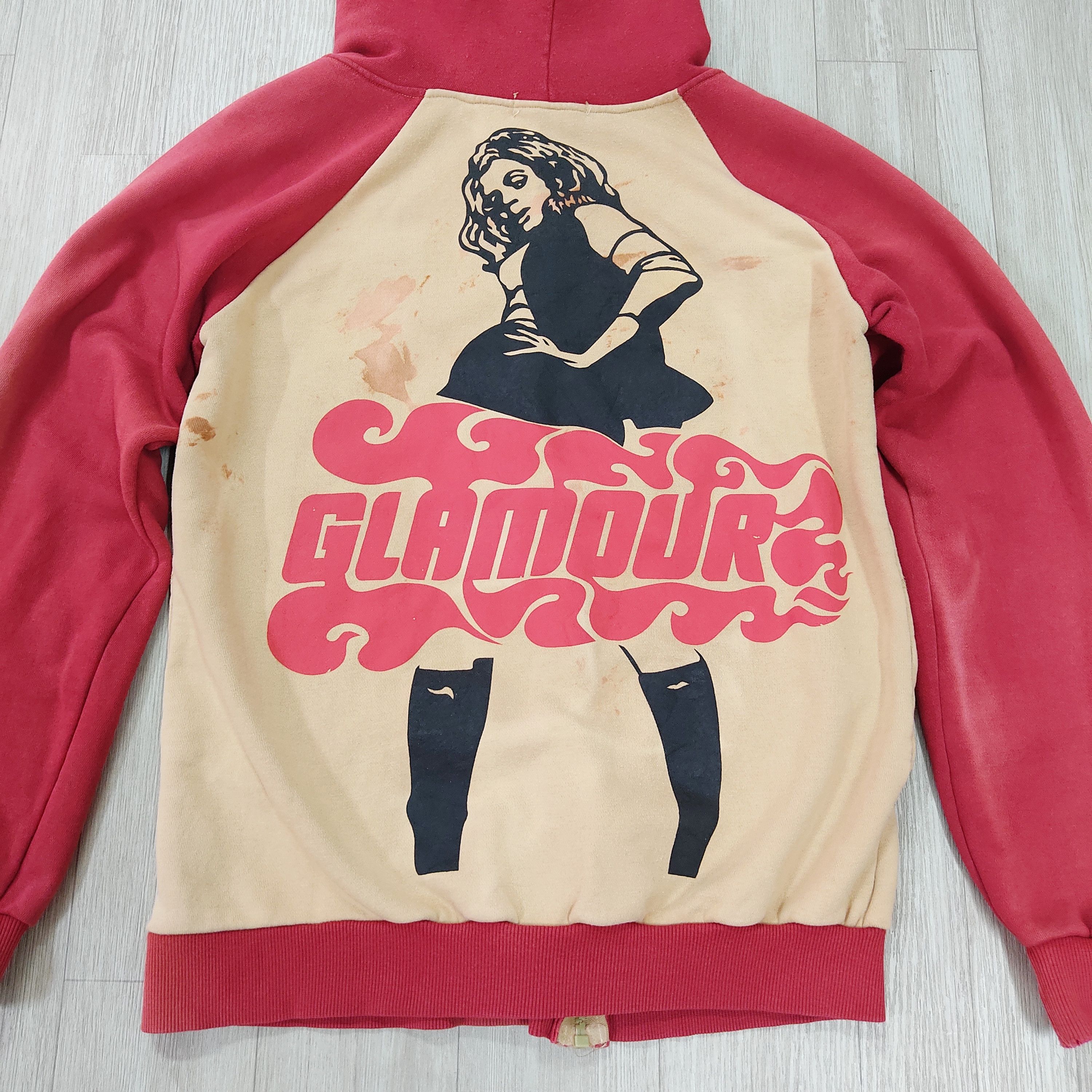Hysteric Glamour × StraightFaded Hysteric Glamour Yankee Girl Distressed Sun Faded Hoodie Size S / US 4 / IT 40 - 17 Thumbnail