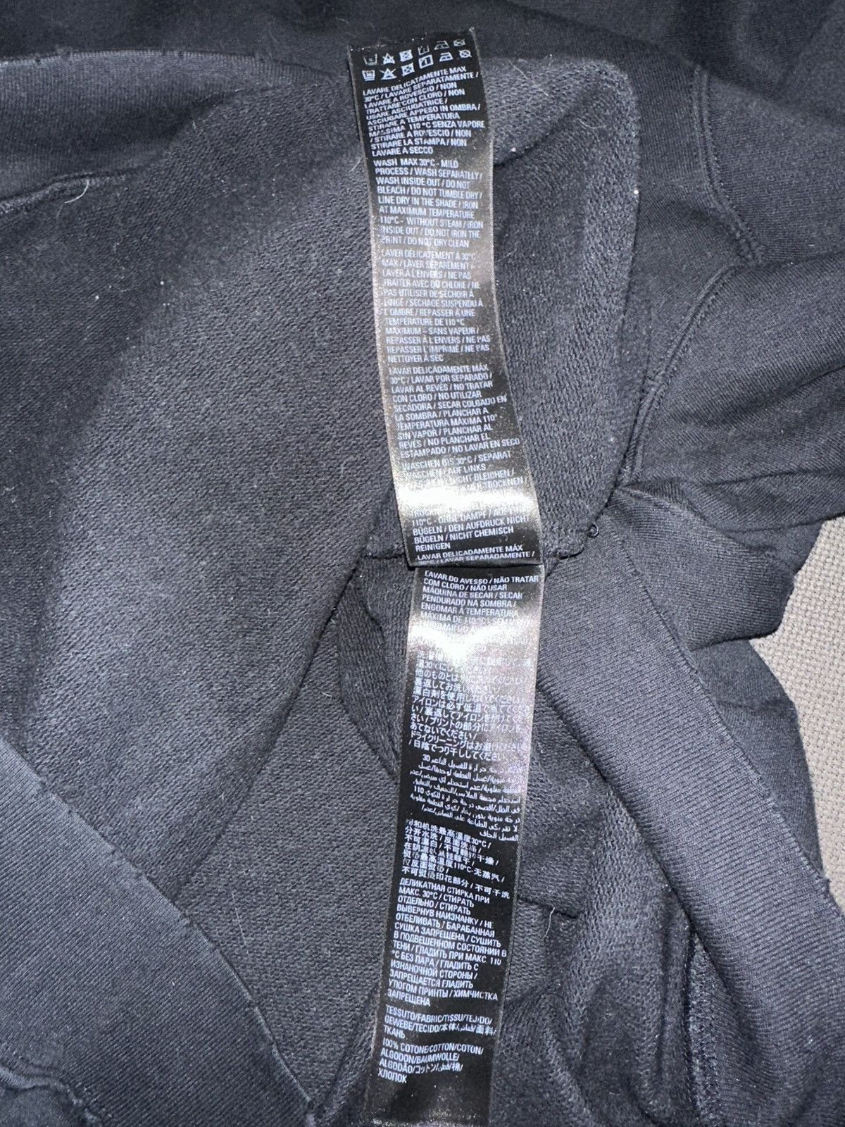 Balenciaga Balenciaga Distressed Script Oversized Black Hoodie Size 3 Size US XL / EU 56 / 4 - 5 Thumbnail