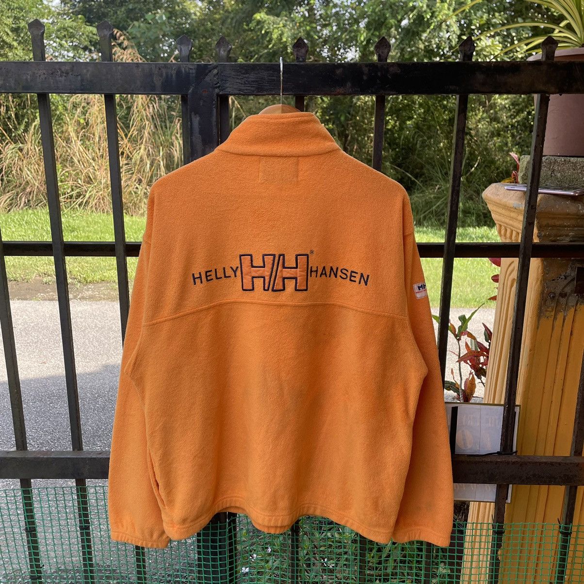 Helly Hansen × Vintage 🔥Vintage Helly Hansen Big Logo Half Zipper Fleece Sweatshirt Size US L / EU 52-54 / 3 - 1 Thumbnail