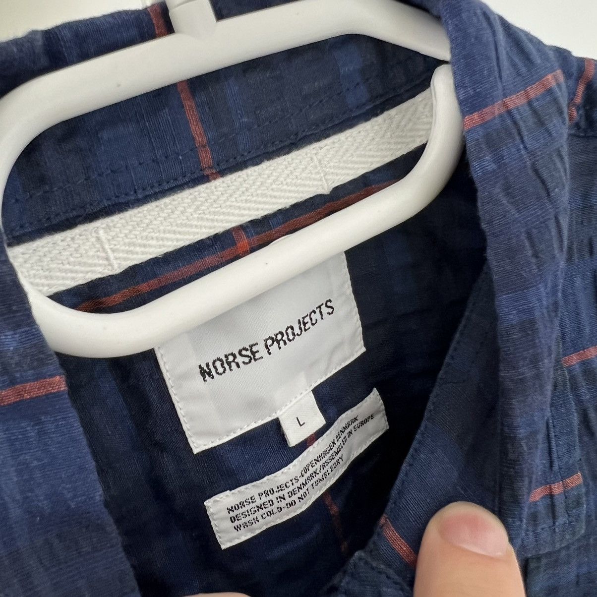 Norse Projects Vintage Norse Project 1/3 Button Up Checkered Shirt Size US L / EU 52-54 / 3 - 3 Thumbnail