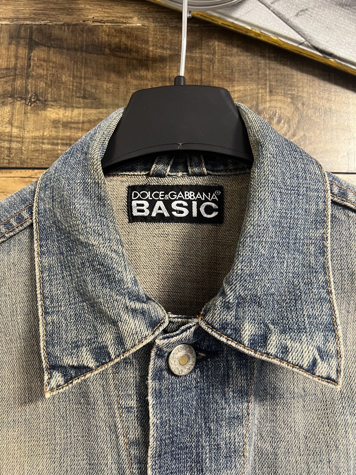 Dolce & Gabbana DOLCE & GABBANA Basic Denim Mens Bomber Jacket Size US S / EU 44-46 / 1 - 14 Thumbnail