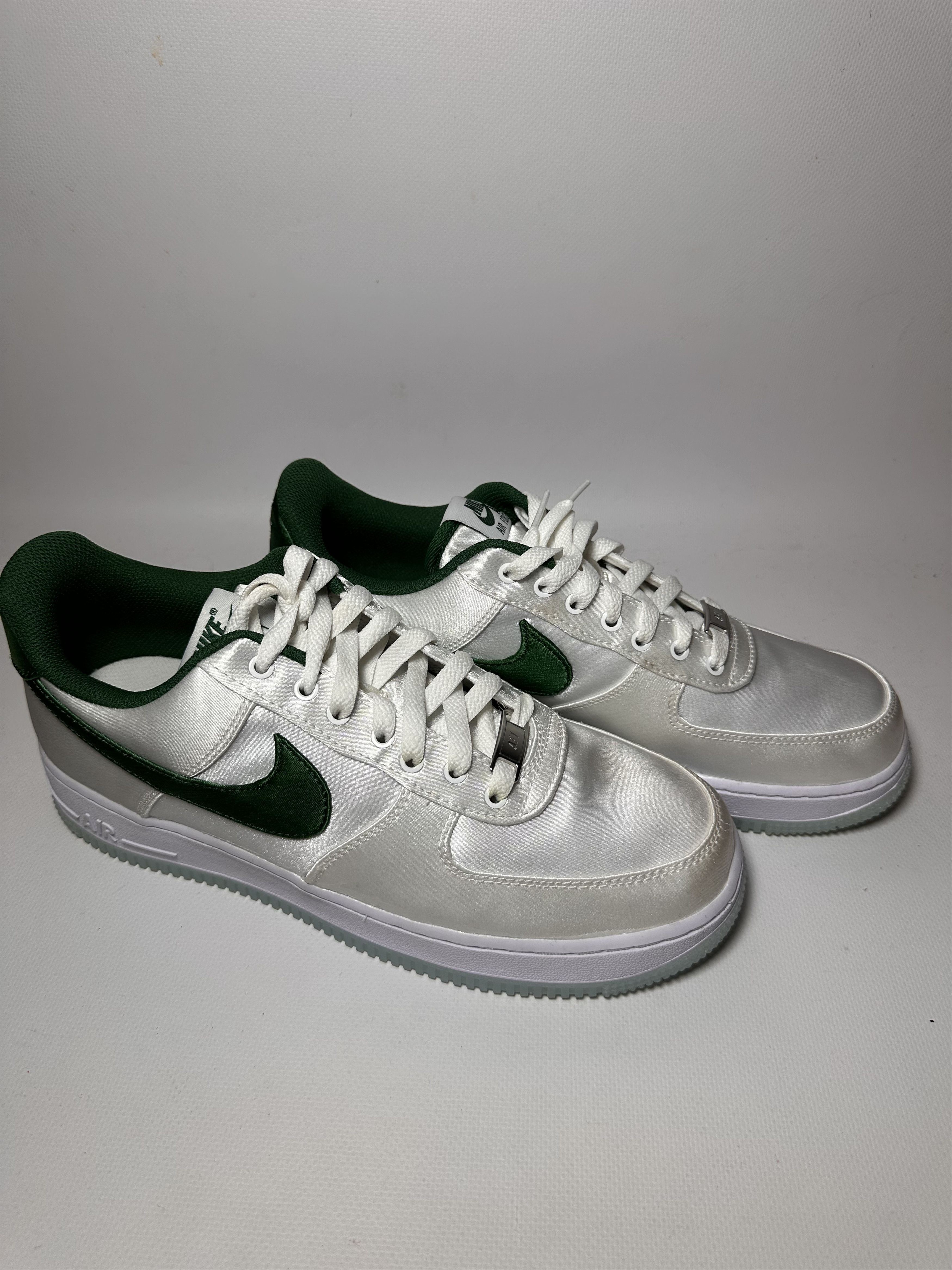image of Nike Air Force 1 '07 "satin" Shoes in Satin Grey, Women's (Size 9)