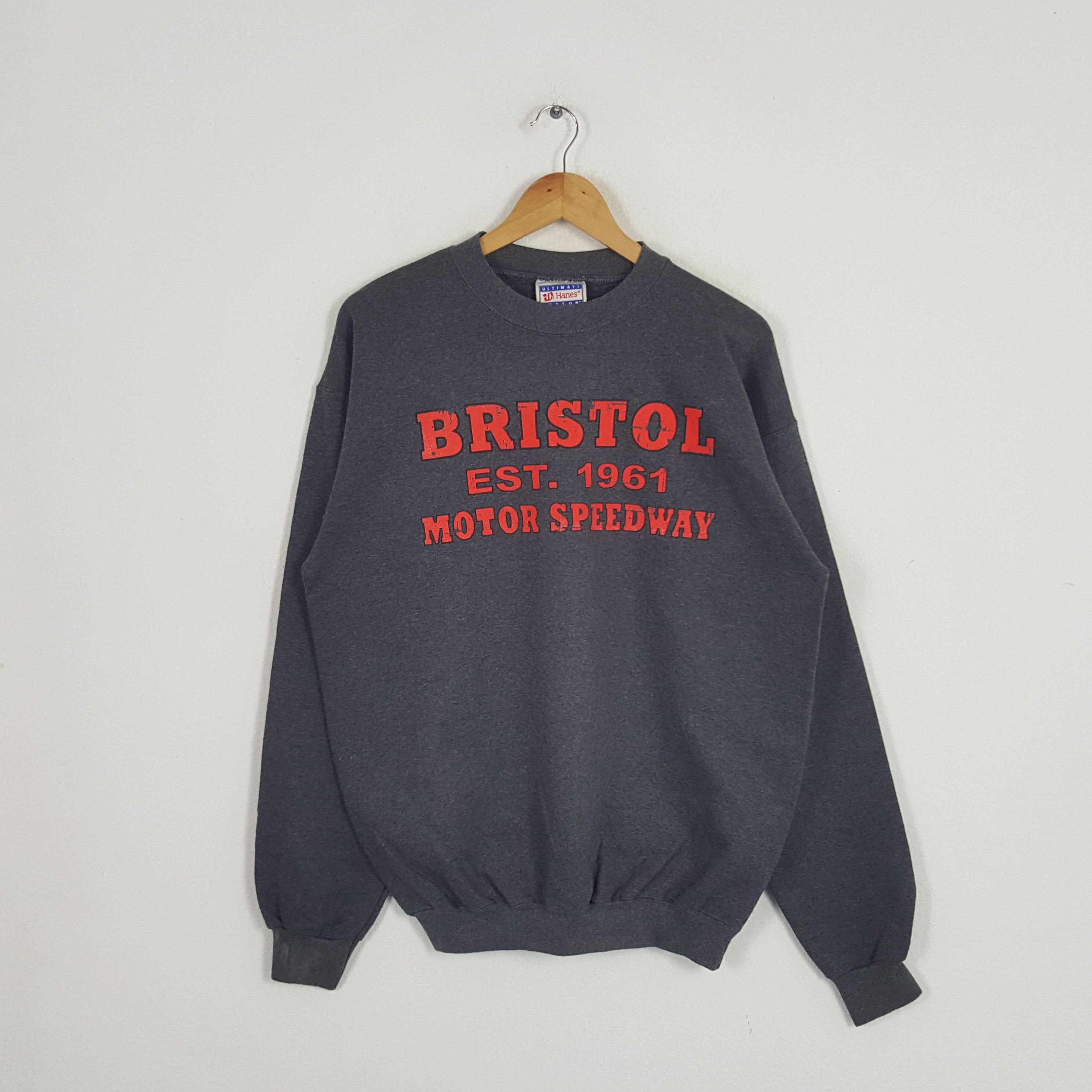 Vintage Vintage Bristol Motor Speedway Promo Sweatshirt Size US M / EU 48-50 / 2 - 1 Thumbnail