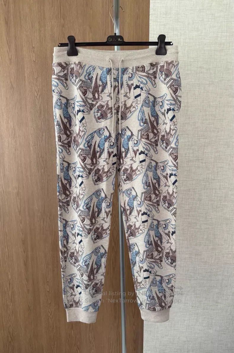 Hermes Hermes Women's Spring and Autumn Drawstring Casual Pants Size US 26 / EU 42 - 1 Thumbnail