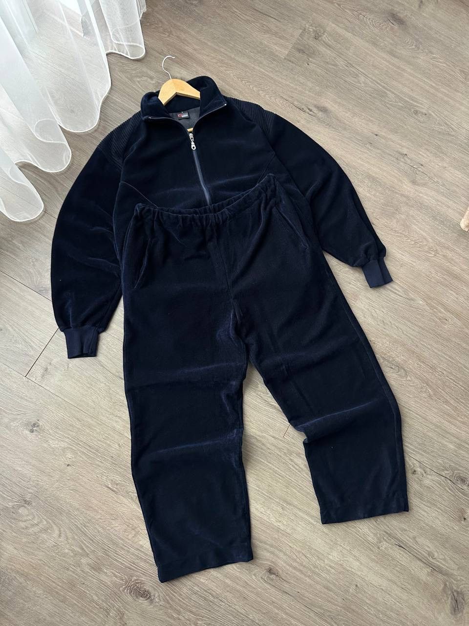 Japanese Brand × Vintage Vintage Japanese ISA Switzerland Blue Velvet Tracksuit Size 38R - 19 Thumbnail