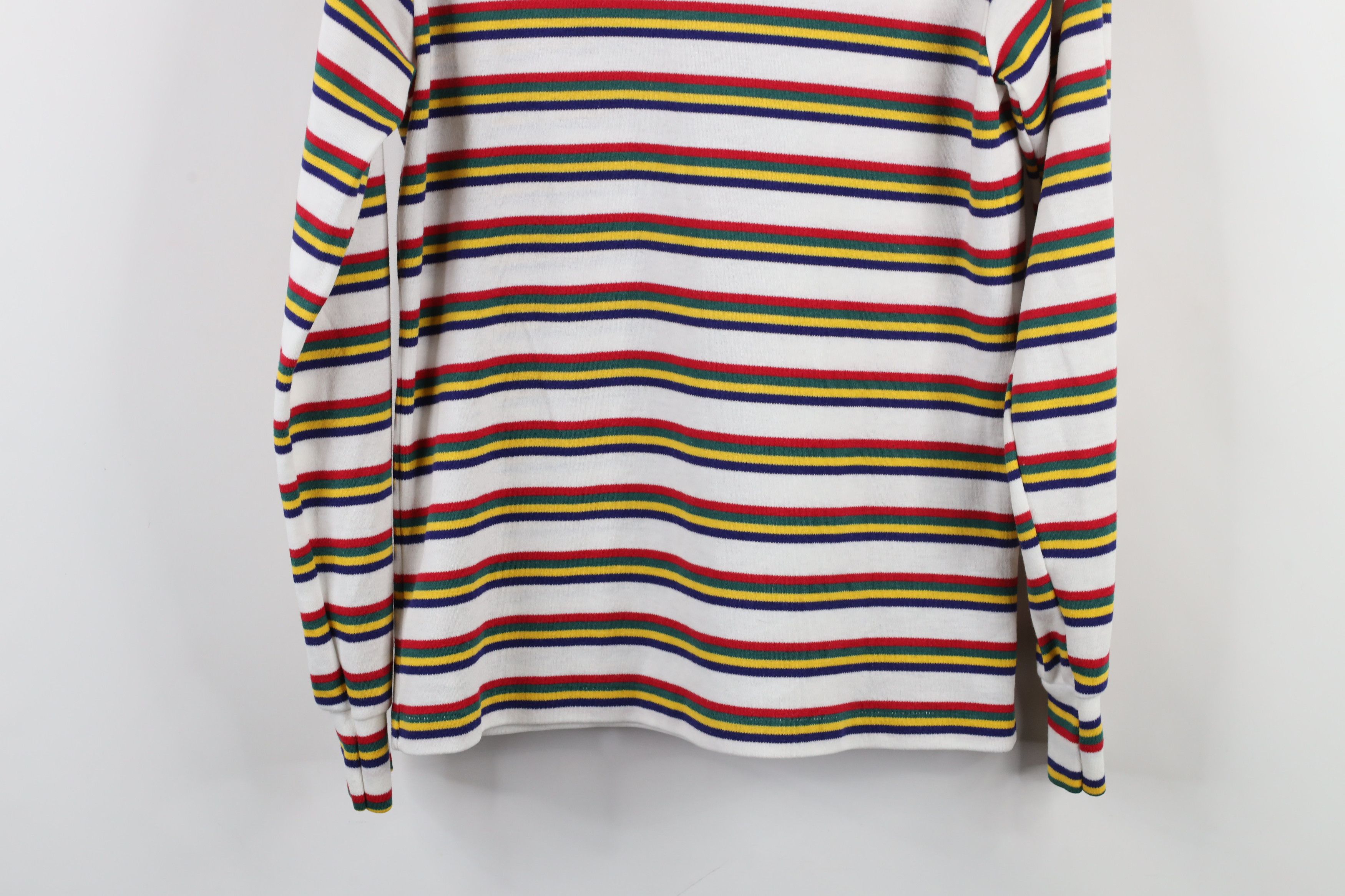 Vintage Vintage 90s Streetwear Striped Turtleneck T-Shirt USA Size S / US 4 / IT 40 - 10 Thumbnail