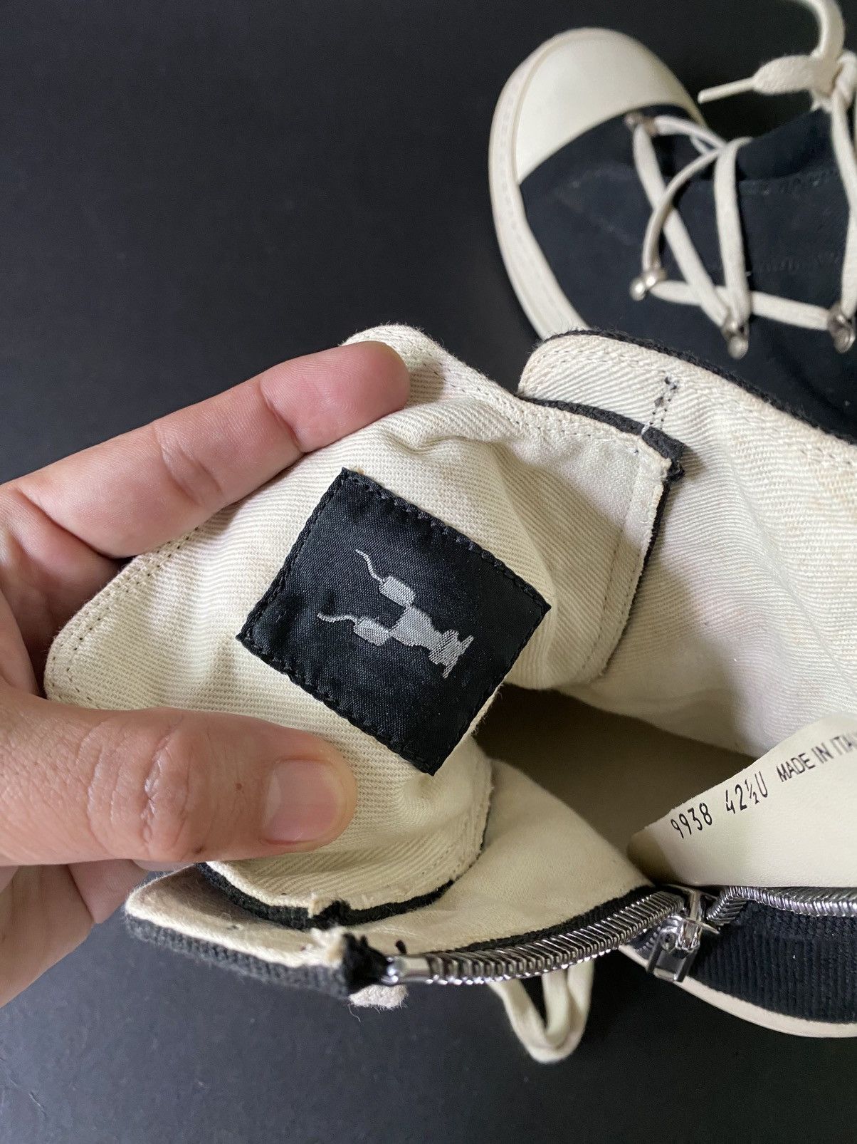 Designer × Rick Owens × Rick Owens Drkshdw Rick Owens drkshdw hexa black canvas Size US 9.5 / EU 42-43 - 12 Thumbnail