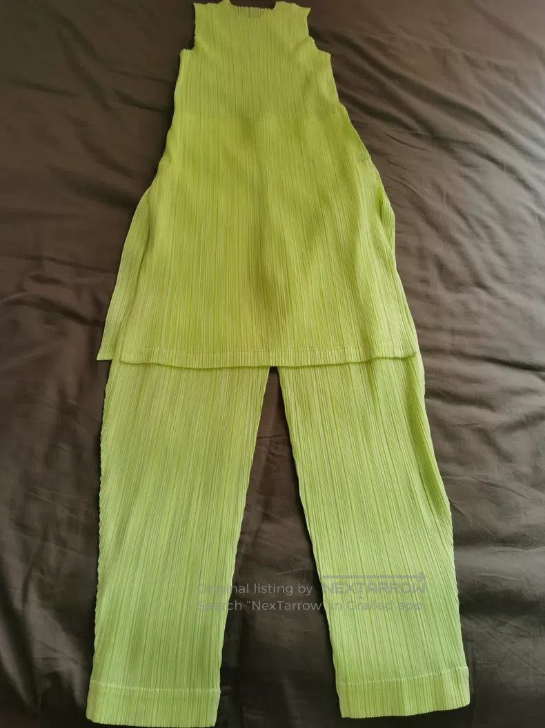 Issey Miyake Issey Miyake Green Pants Size 26" / US 2 / IT 38 - 1 Thumbnail
