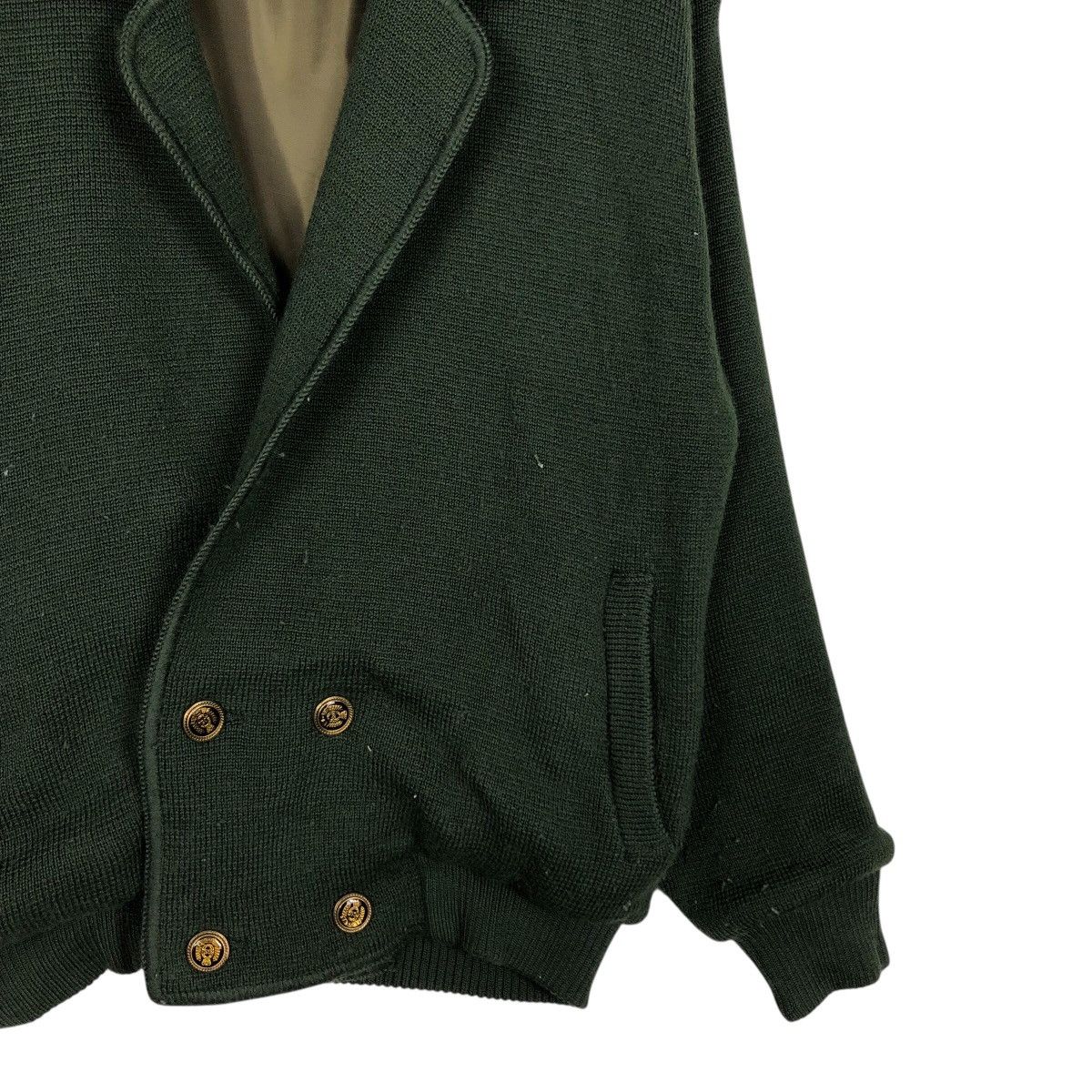 Japanese Brand Vintage GranSignore Double-Breasted Knit Bomber Jacket Size US M / EU 48-50 / 2 - 6 Thumbnail