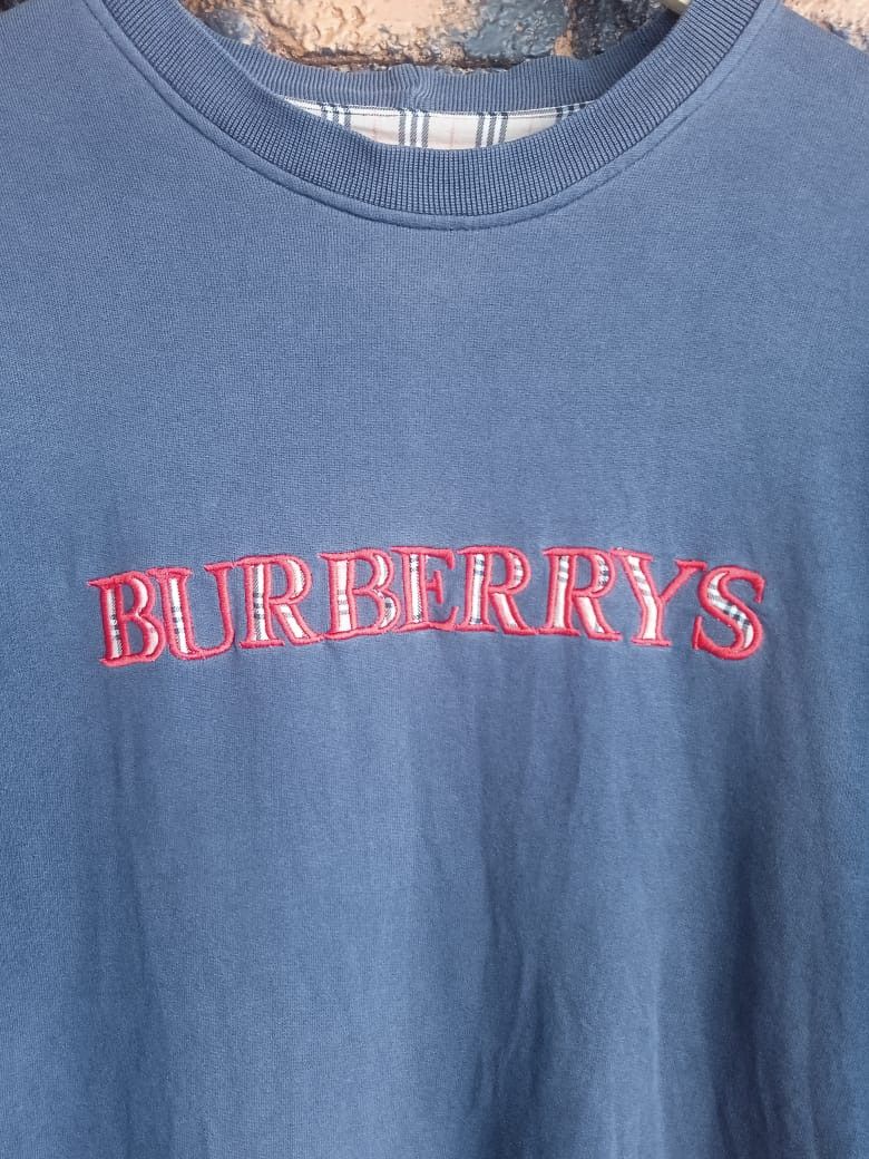 Burberry Vintage Sunfaded Burberrys Sweatshirt Size US M / EU 48-50 / 2 - 2 Thumbnail