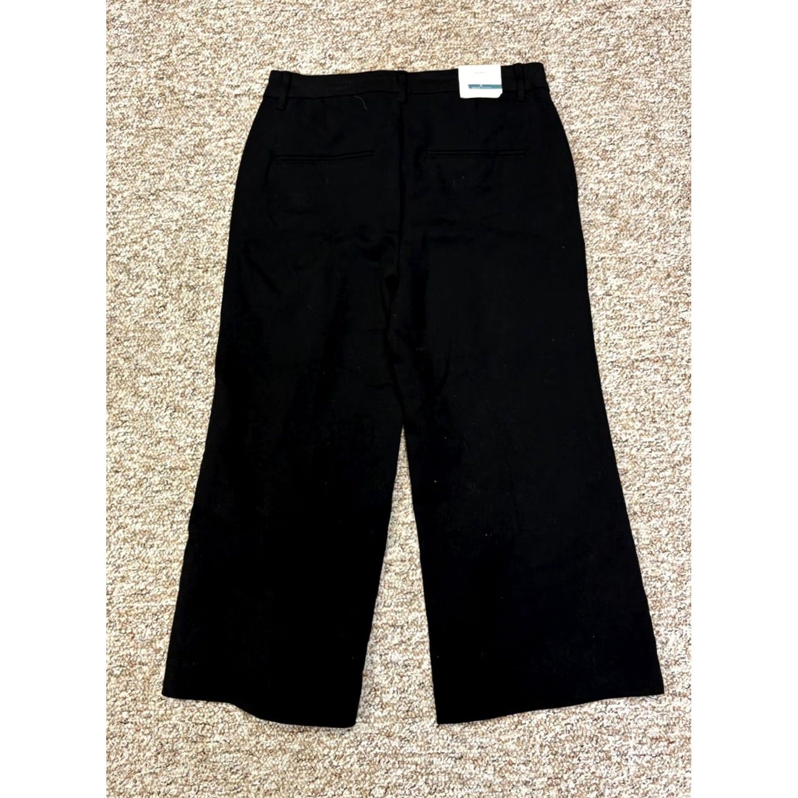 Old Navy OLD NAVY Pants Womens Slim Cropped Mid Rise Black Size 6 Regular NWT Cotton Spandex Corduroy Size 28" / US 6 / IT 42 - 6 Thumbnail