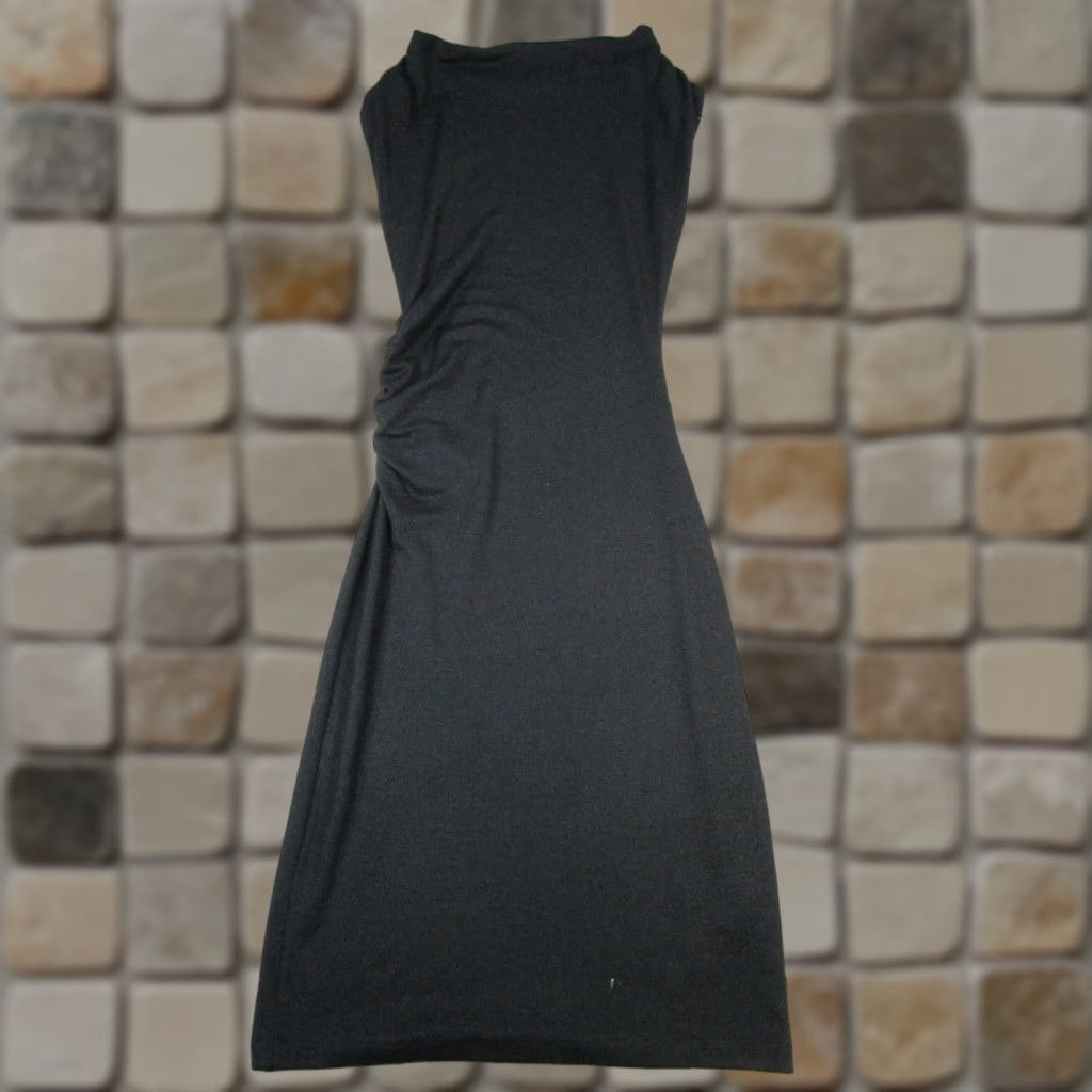 Vince Vince Dress Womens XXS Black Bodycon Sleeveless Scoop Neck Pullover KnA Knee Length Regular Polyester Stretch Casual Party/Cocktail Travel Womens Size XXS / US 00 / IT 34 - 1 Thumbnail