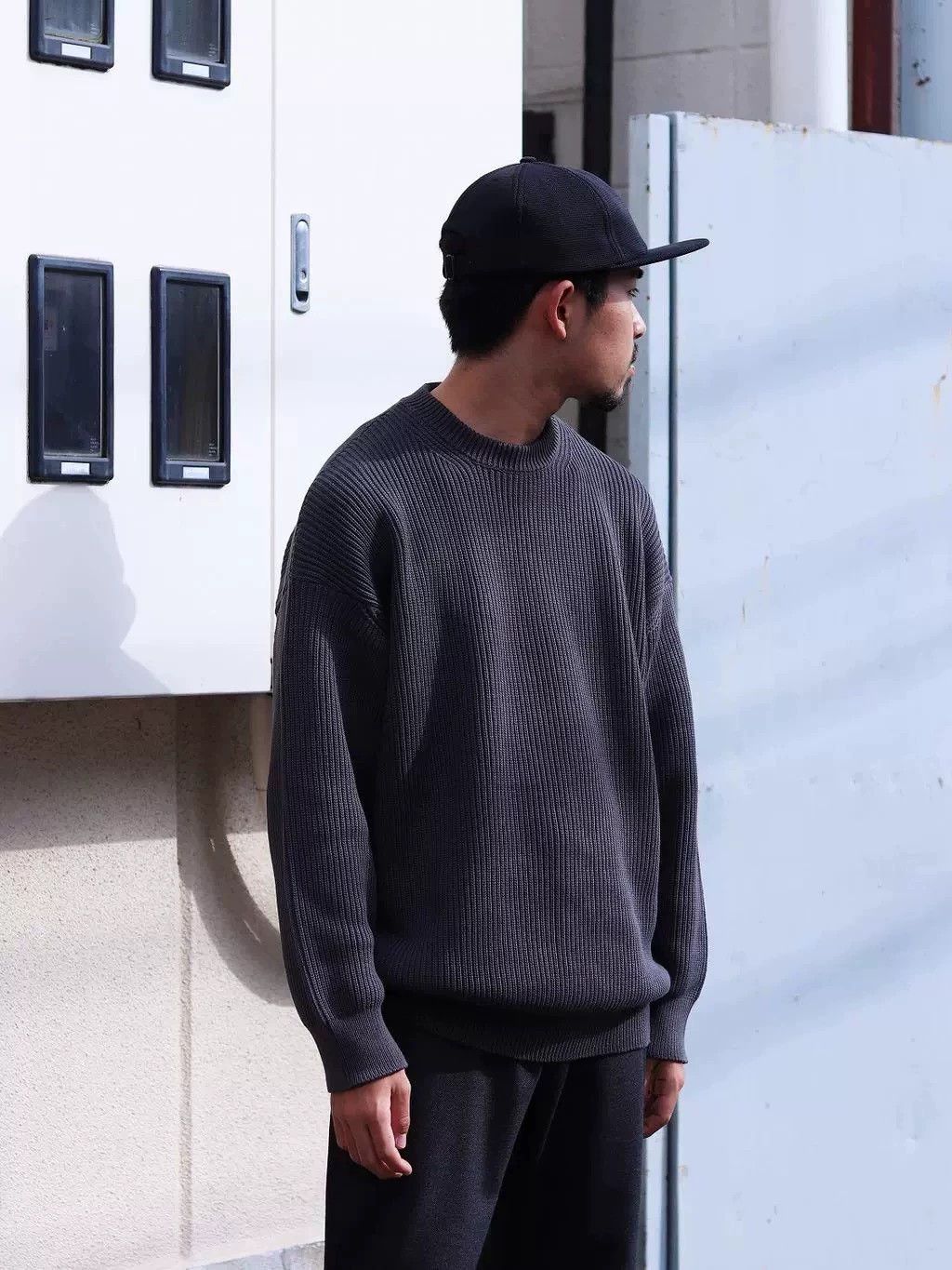 N.Hoolywood N.HOOLYWOOD JAPAN MADE WAFFLE SOLID CREW NECK KNIT 42/XL Size US XL / EU 56 / 4 - 7 Thumbnail