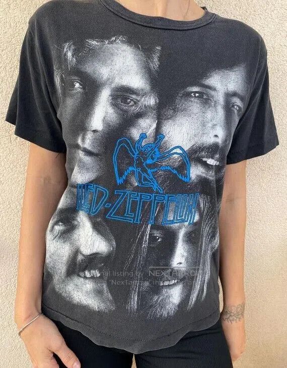 Vintage Vintage 90s Led Zeppelin Longsleeve Bootleg. Size US M / EU 48-50 / 2 - 8 Thumbnail
