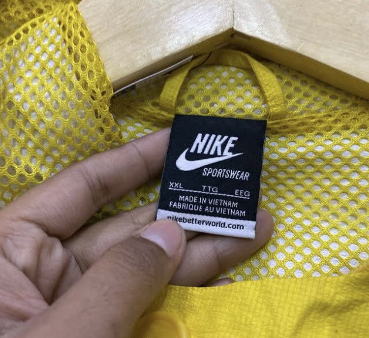 Nike × Vintage Nike Y2K Vintage Yellow Light Jacket Size US XXL / EU 58 / 5 - 5 Thumbnail