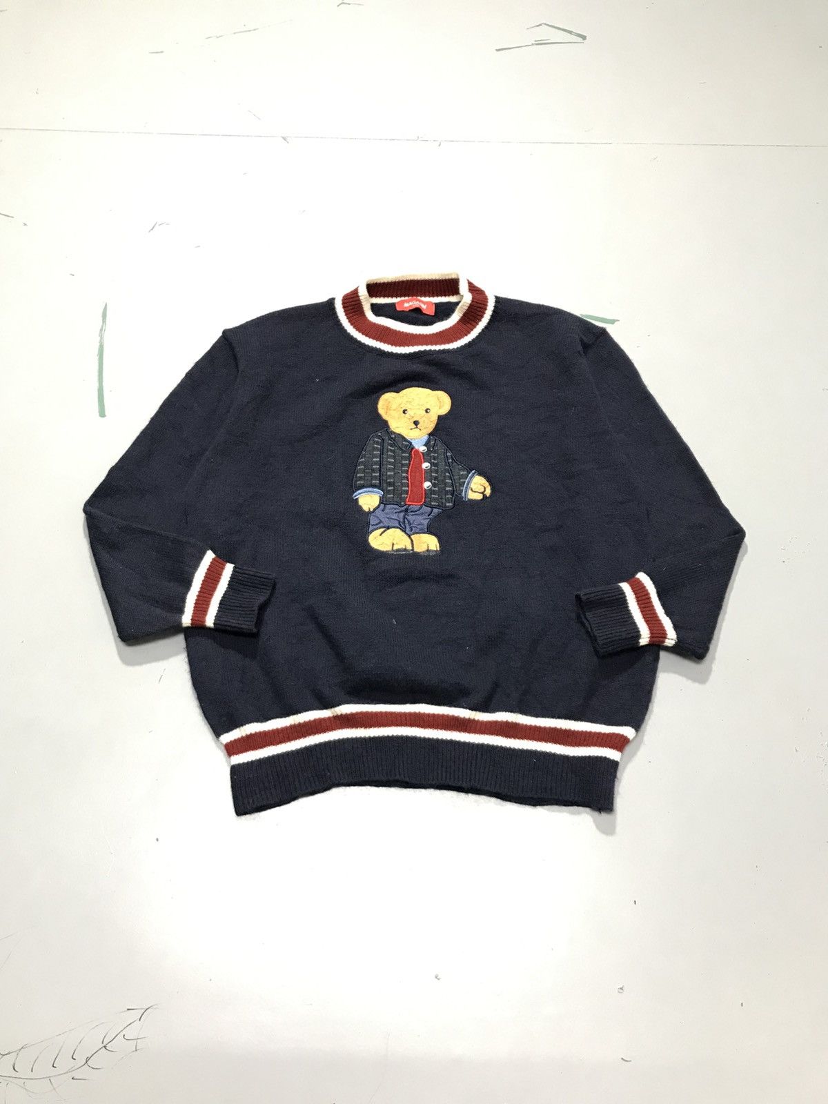 Polo Ralph Lauren Vintage megasin bear knit sweater Size US M / EU 48-50 / 2 - 1 Thumbnail