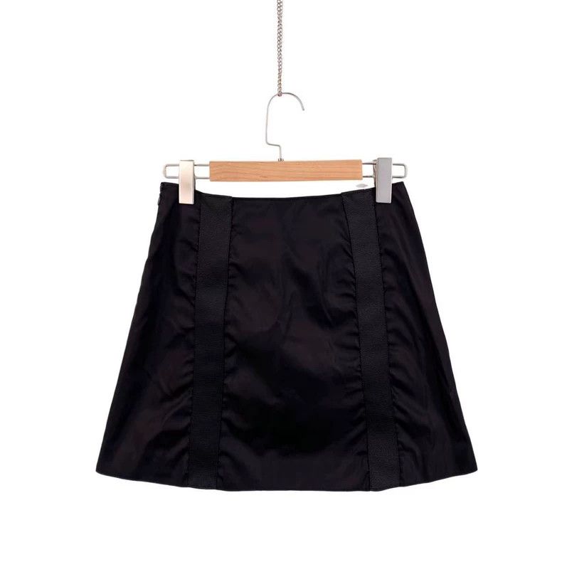 Prada Prada Black triangle iron standard short skirt Size 25" / US 0 / IT 36 - 2 Thumbnail