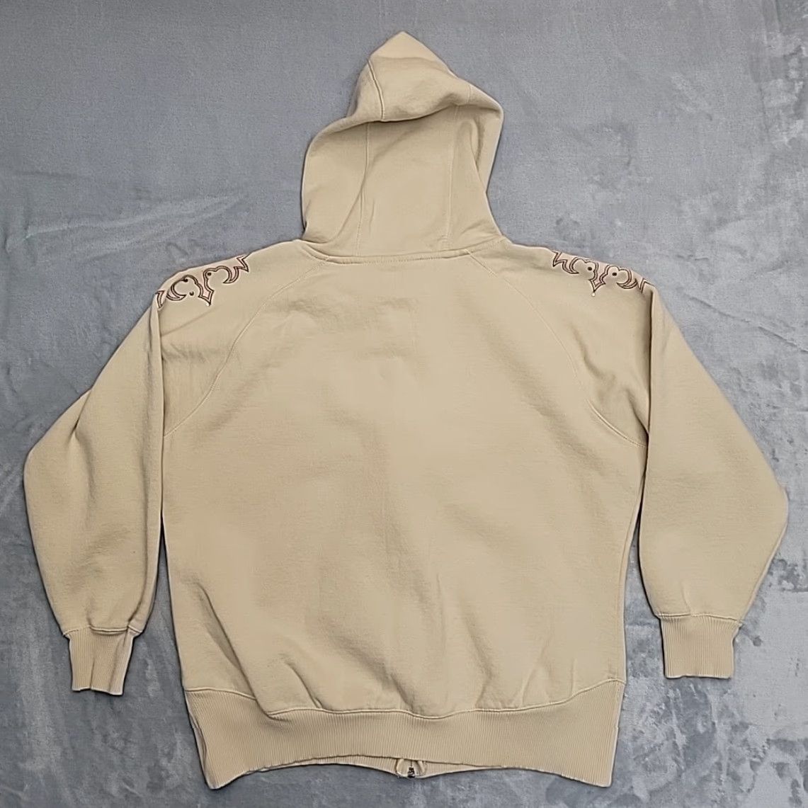 Ariat Ariat Hoodie Womens XL Cowboy Western Embroidered Bedazzled Hooded Sweatshirt Beige Pockets Rhinestone Cowboys Western decor Womens XL Hoodie Size XL / US 12-14 / IT 48-50 - 7 Thumbnail