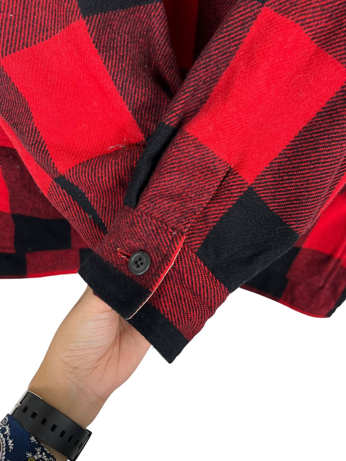 Toyo Enterprises 🔥 VINTAGE HUDSONS PLAID HUNTING WOOL MACKINAW Size US L / EU 52-54 / 3 - 14 Thumbnail
