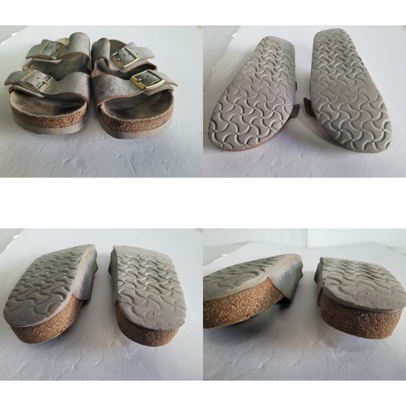 Birkenstock Birkenstock Arizona Sandal Gray Womens Size 41 US 10 Leather Slide 41 Arizona, Gray, Birkenstock Women’s Sandal US 10 Size US 10 / IT 40 - 8 Thumbnail
