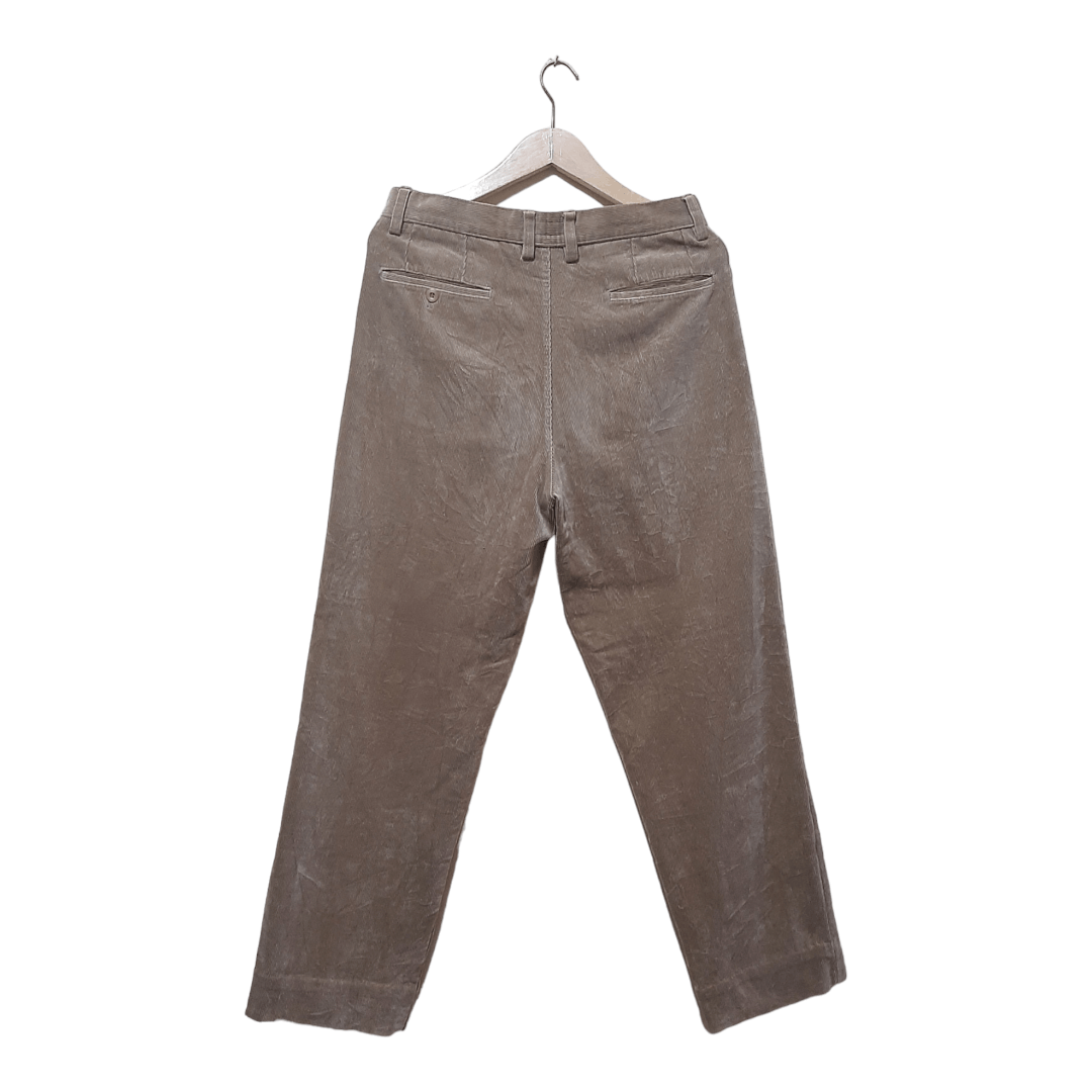 Balenciaga Vintage Balenciaga Archive Pleated Corduroy baggy Pant Size US 33 - 3 Thumbnail