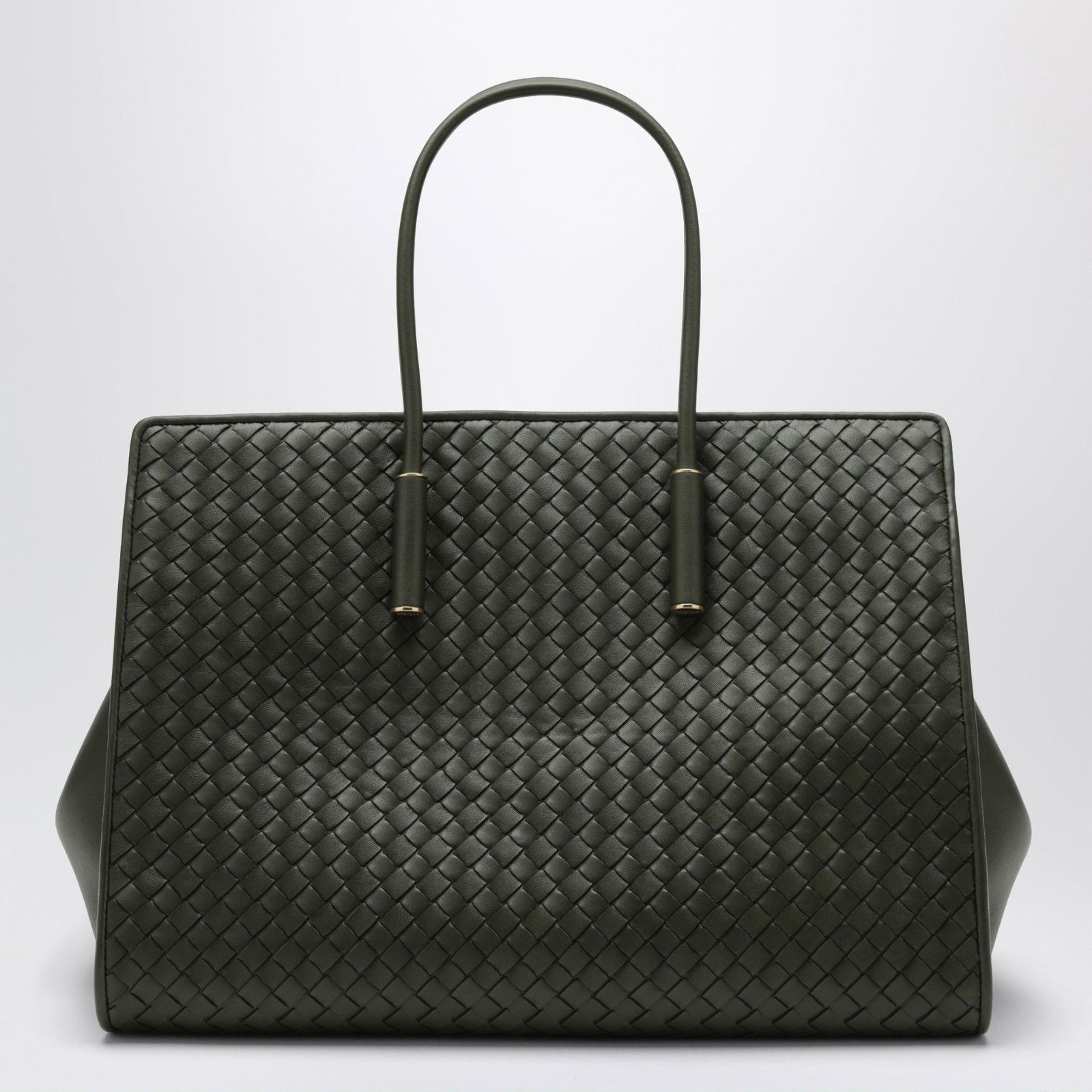 Bottega Veneta BOTTEGA VENETA Green Leather Barbara Medium Tote Bag New & A Size ONE SIZE - 3 Thumbnail