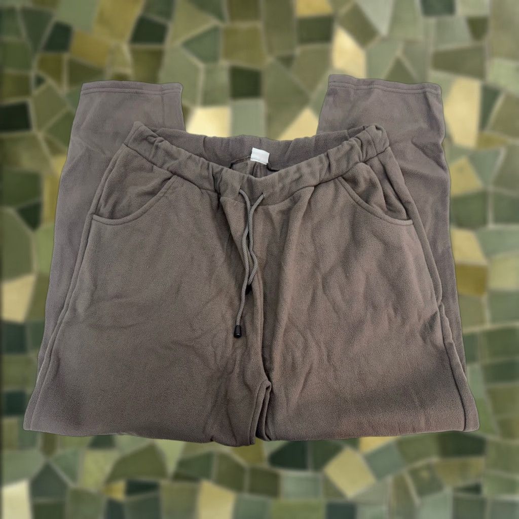 Vintage Damart Womens Pants Plus Size 20 Brown Taupe Micro Fleece NWTs Size 42" / US 20 - 1 Thumbnail
