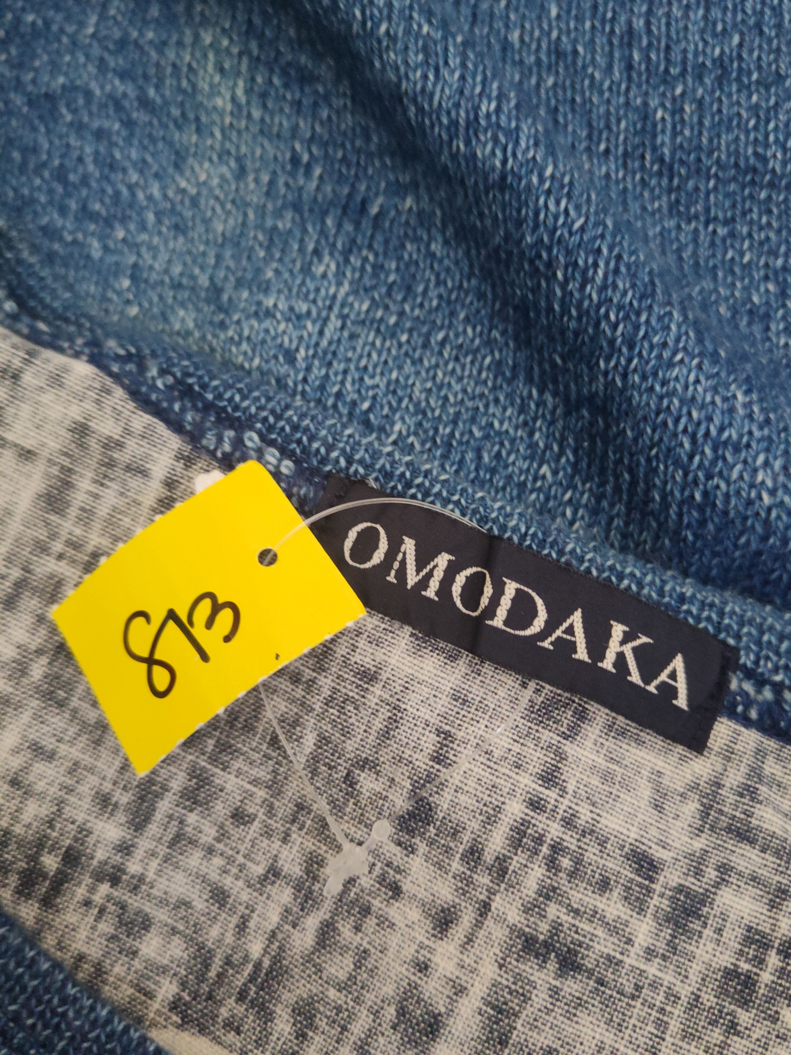 Indigo DL Omodaka Japan Blue Short Sleeve T-shirts #813 Size US L / EU 52-54 / 3 - 6 Thumbnail