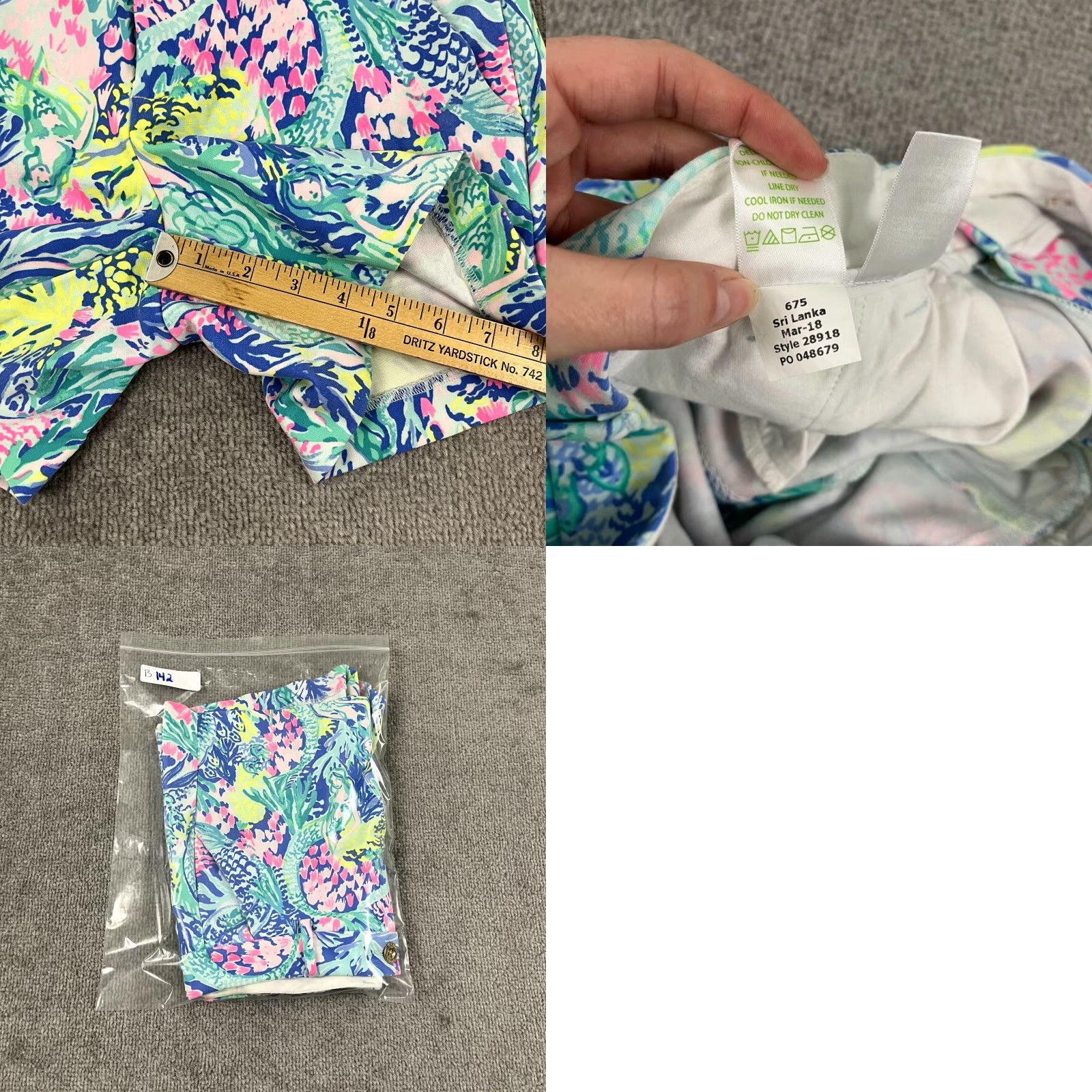 Lilly Pulitzer Lilly Pulitzer Callahan Shorts Womens Size 4 Floral Preppy Stretch Chino Mid Rise 5 in Inseam Multicolor Beach Casual Size 27" / US 4 / IT 40 - 8 Thumbnail
