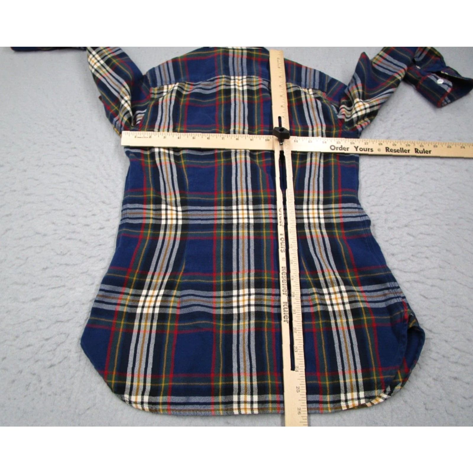 Ralph Lauren Ralph Lauren Rugby Shirt Women 2 Blue Plaid Flannel Button Up Long Sleeve Size XS / US 0-2 / IT 36-38 - 5 Thumbnail
