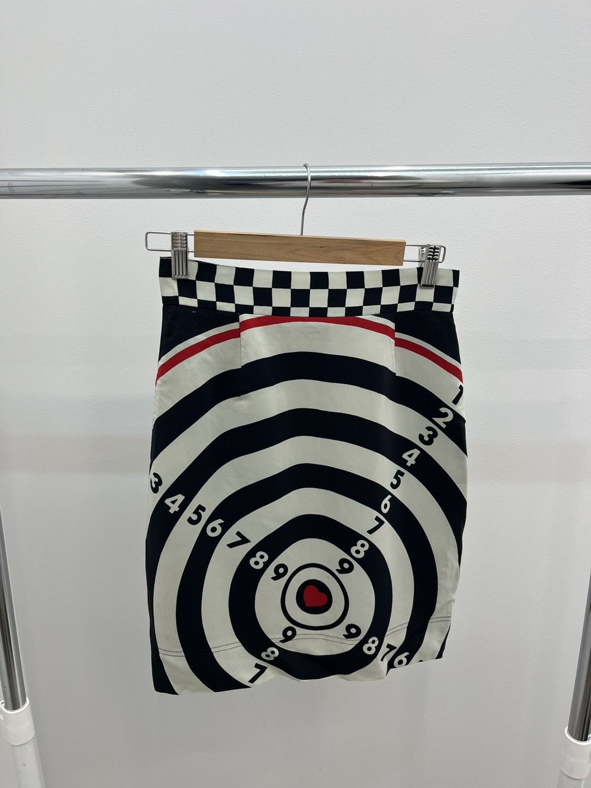 Moschino Vintage 90s Moschino Cheap and Chic Dart Board Skirt Size 28" / US 6 / IT 42 - 1 Thumbnail